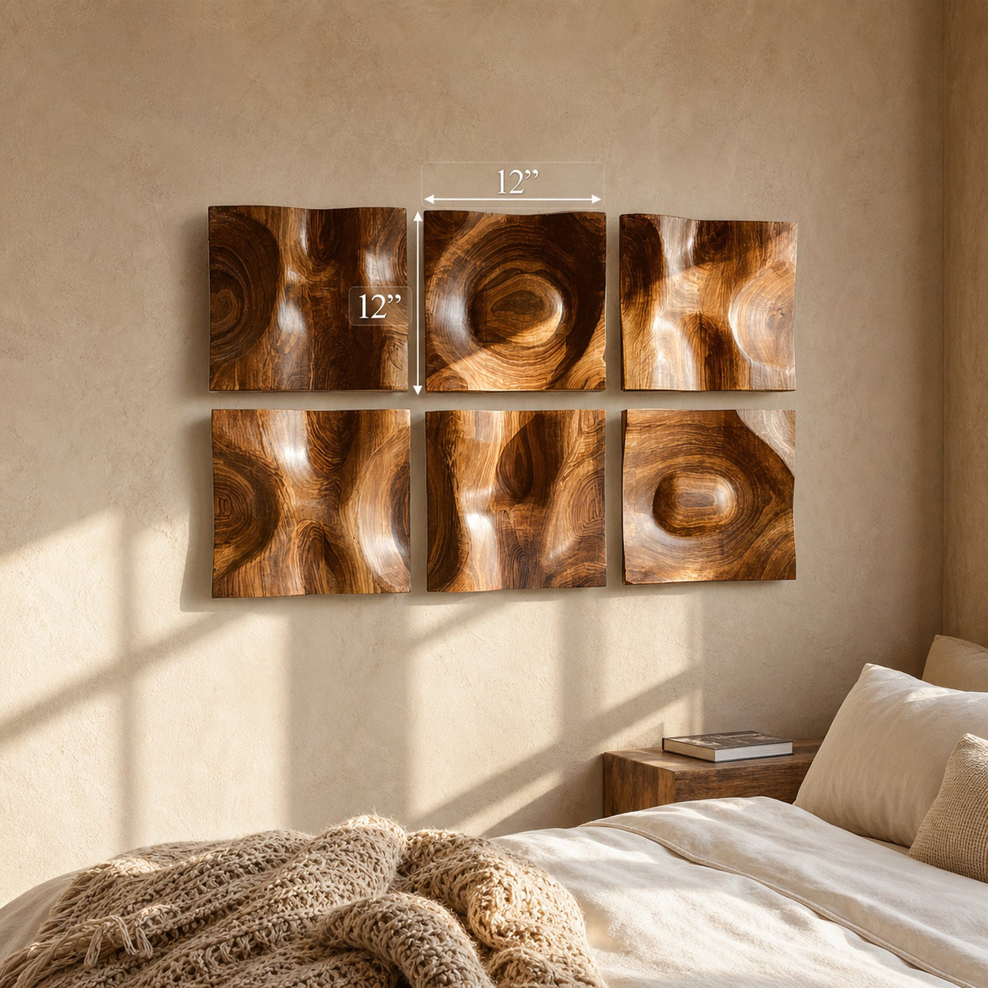 Organic Wall Art Panels For Living Room And Interior Decor - product view 4
