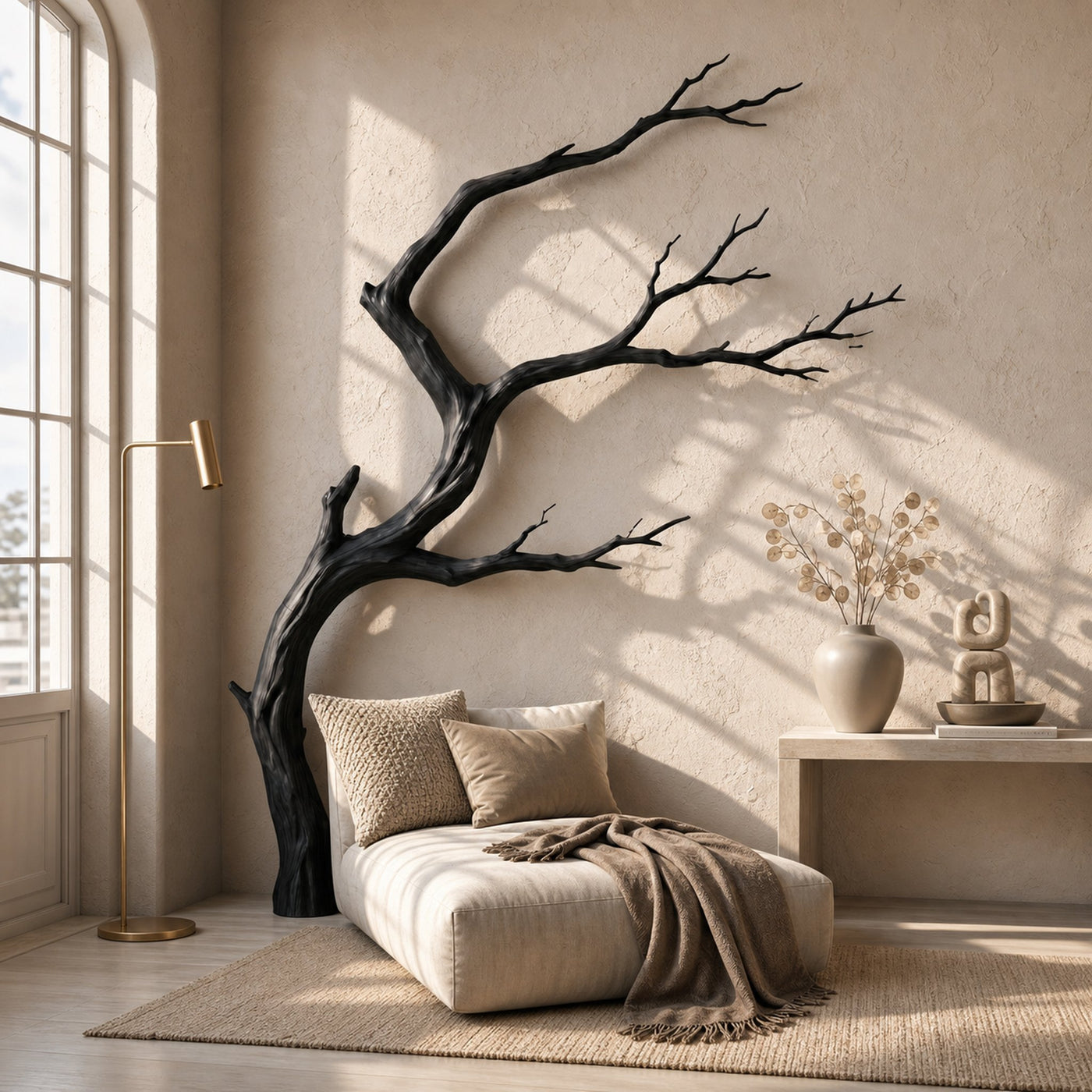 Organic Wall Decor Organic Tree Branch Form For Living Room