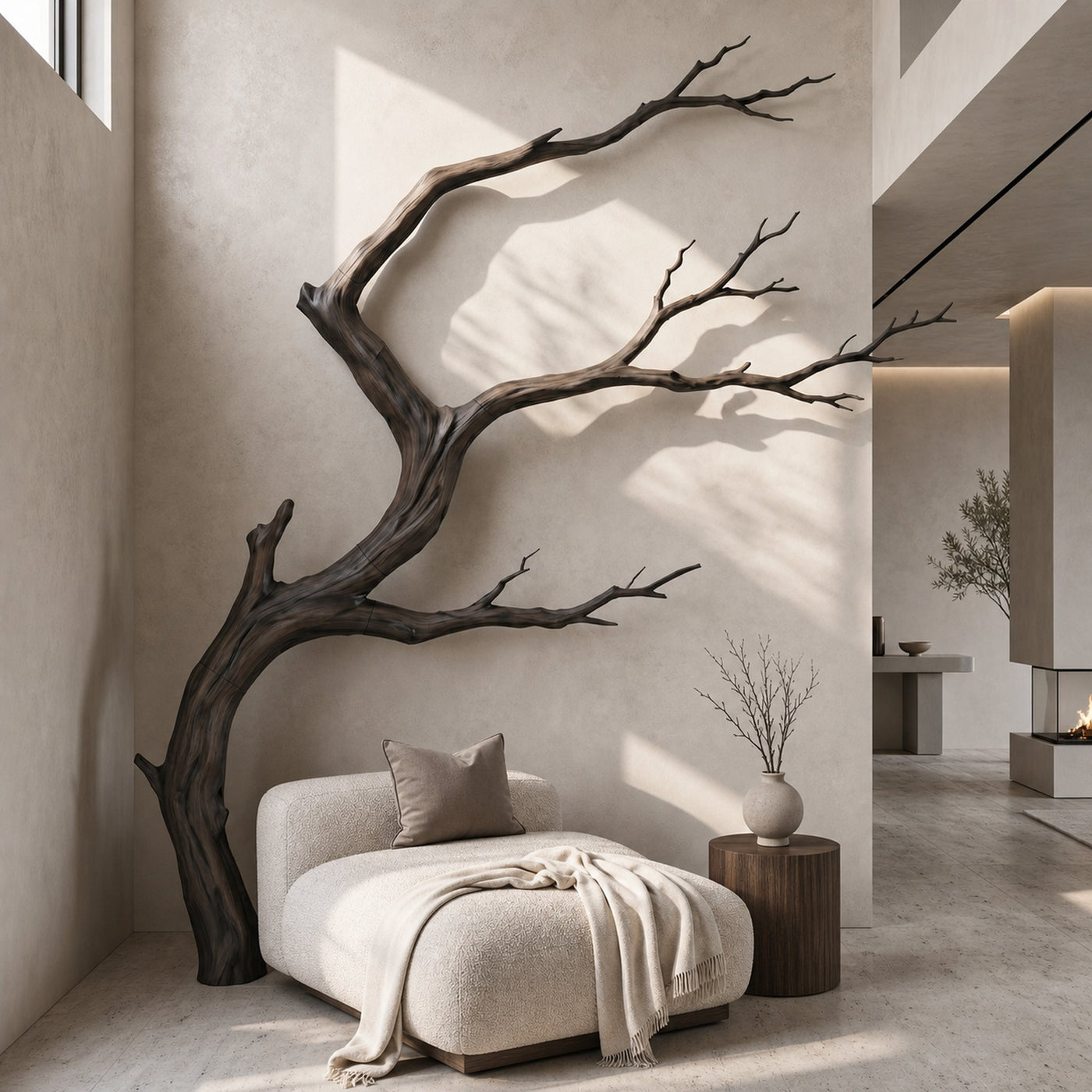 Organic Wall Decor Organic Tree Branch Form For Living Room - product view 4