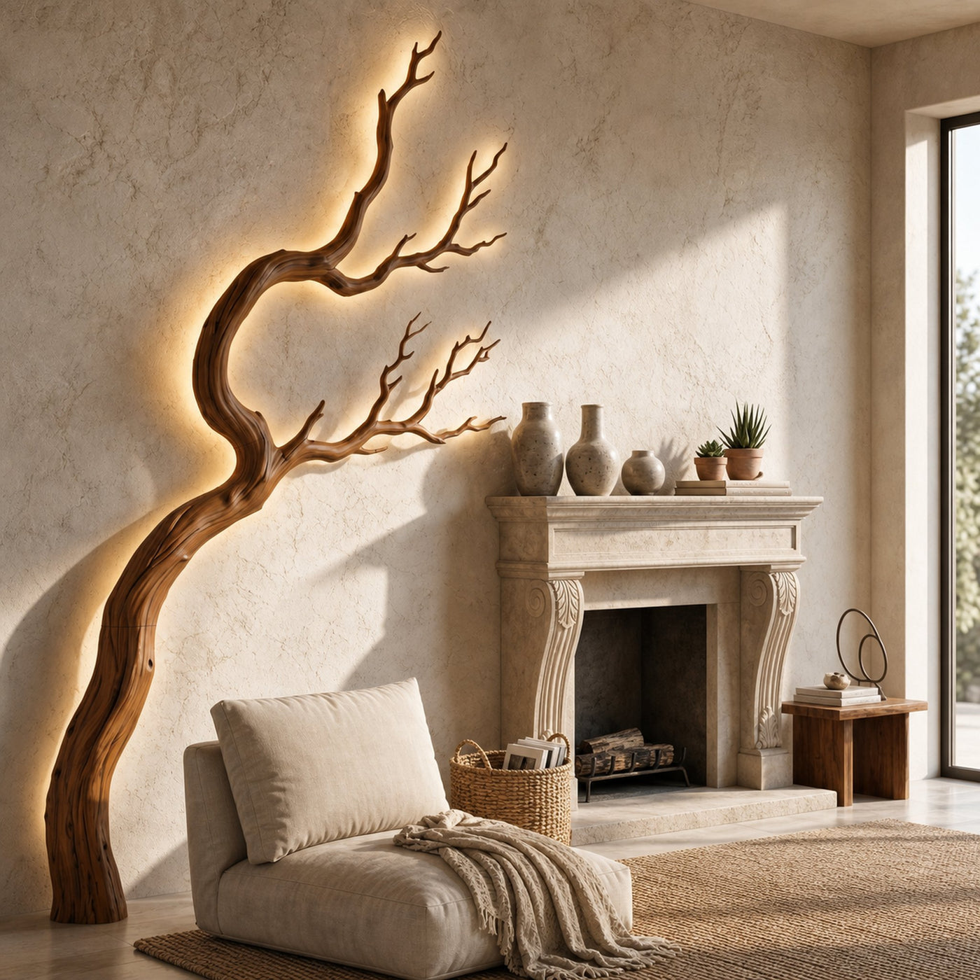 Organic Wall Decor Sculptural Tree For Living Room - product view 6
