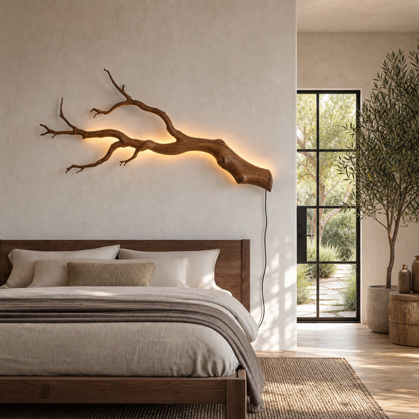 Organic Wall Lamp With Sculptural Tree Branch Design For Living Room - product view 2