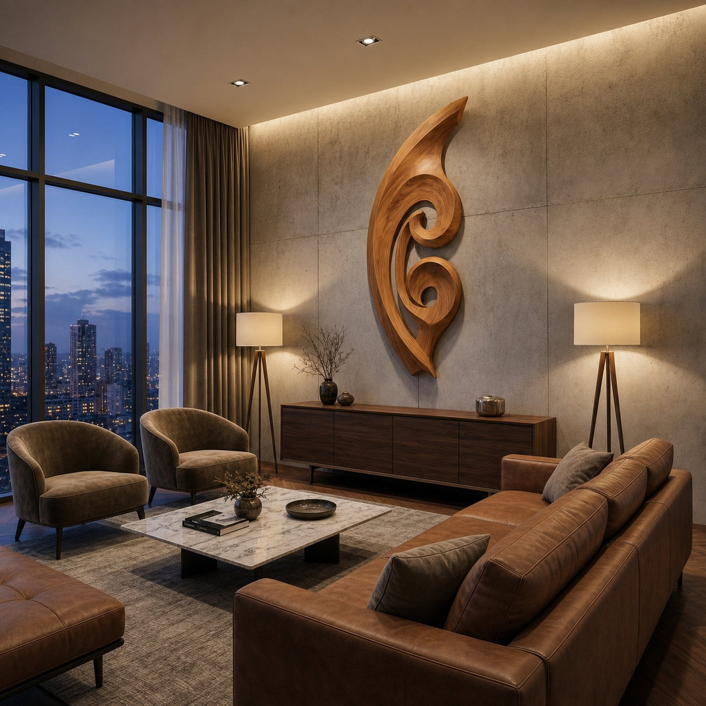 Organic Wall Sculpture For Living Room - product view 2