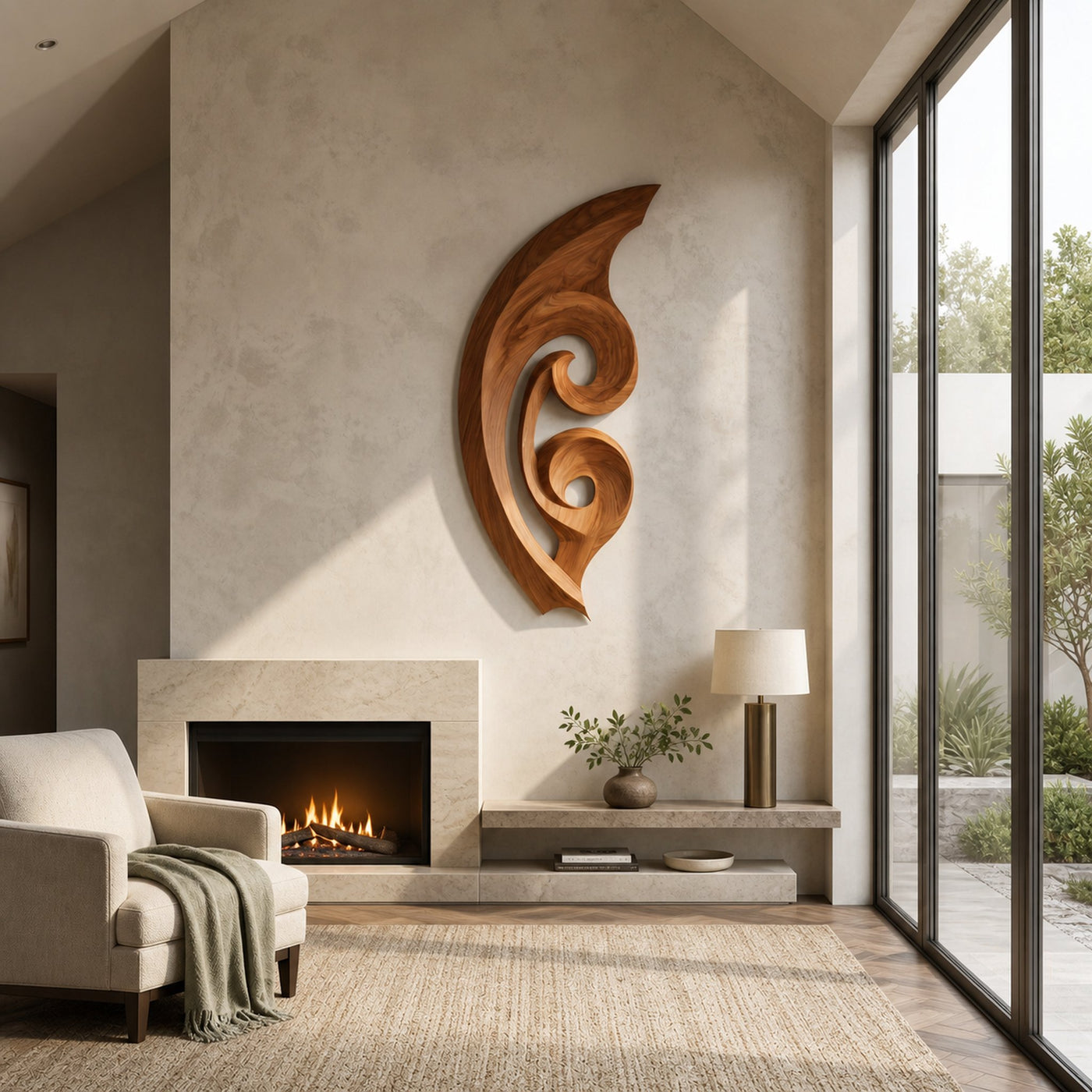 Organic Wall Sculpture For Living Room - product view 6