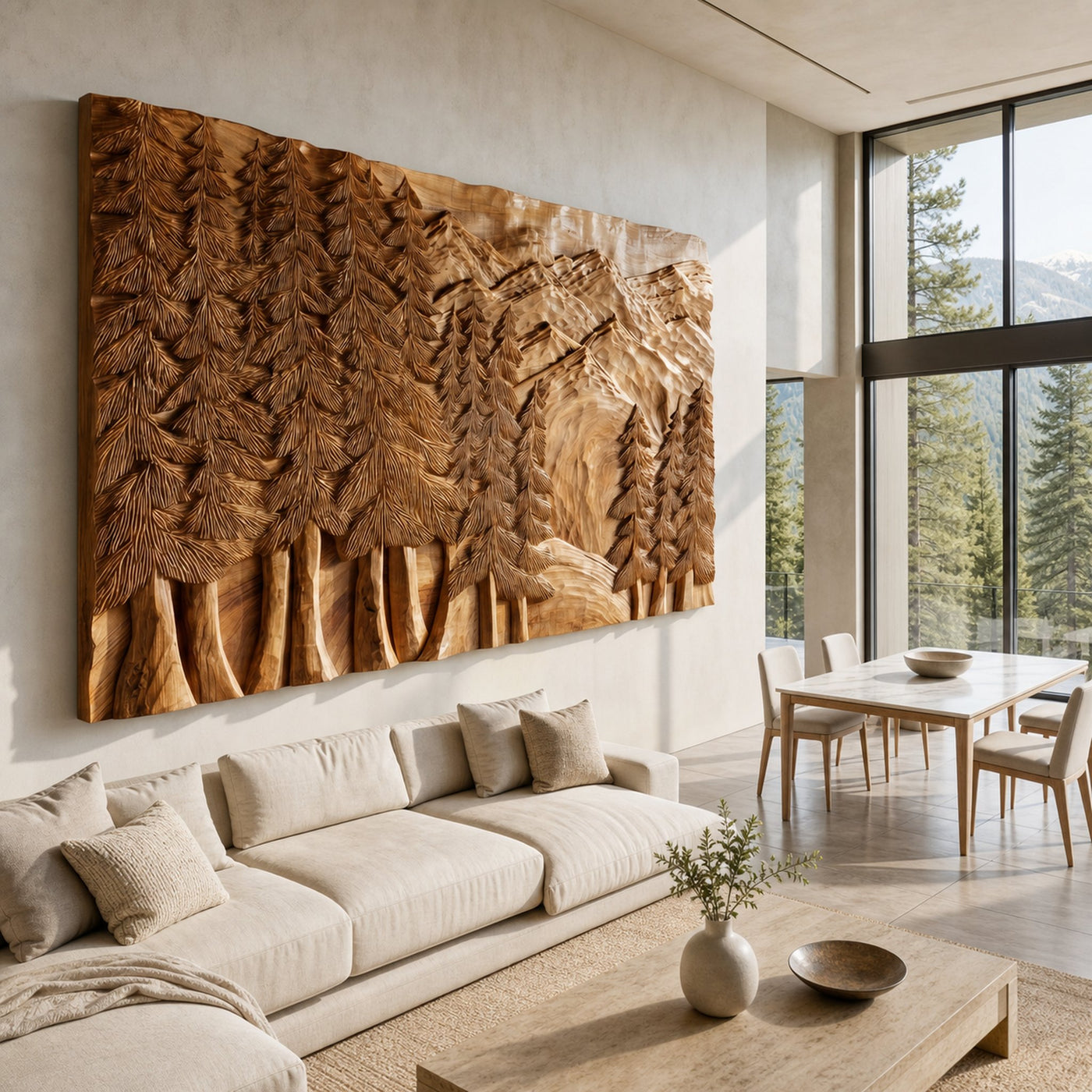 Patriotic Round Eagle Wood Wall Art Rustic Home Interior Decor - product view 4