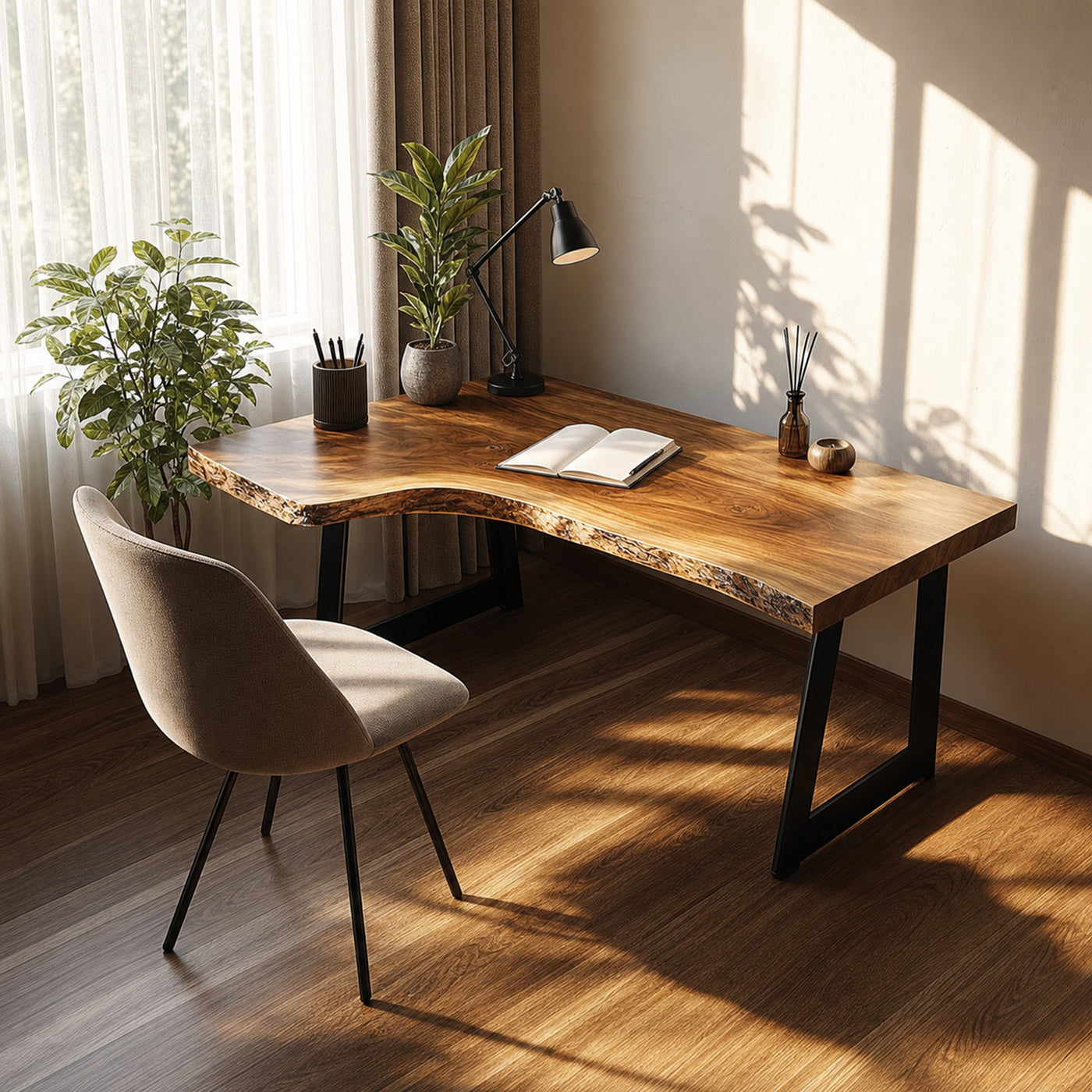 Rustic Artisan Work Desk Bedroom And Reading Room