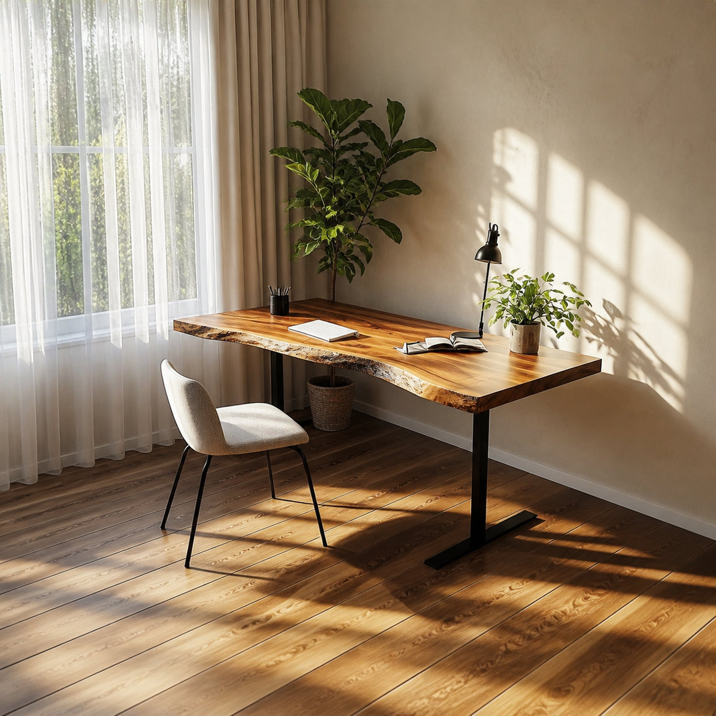 Rustic Contemporary Desk Bedroom And Office Area - product view 2