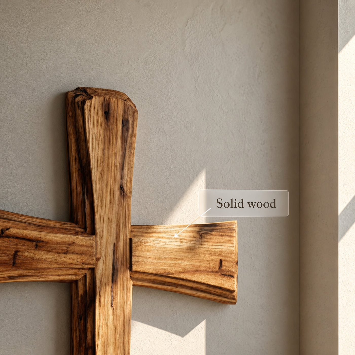 Rustic Decorative Wall Cross Home Office Or Living Room - product view 4
