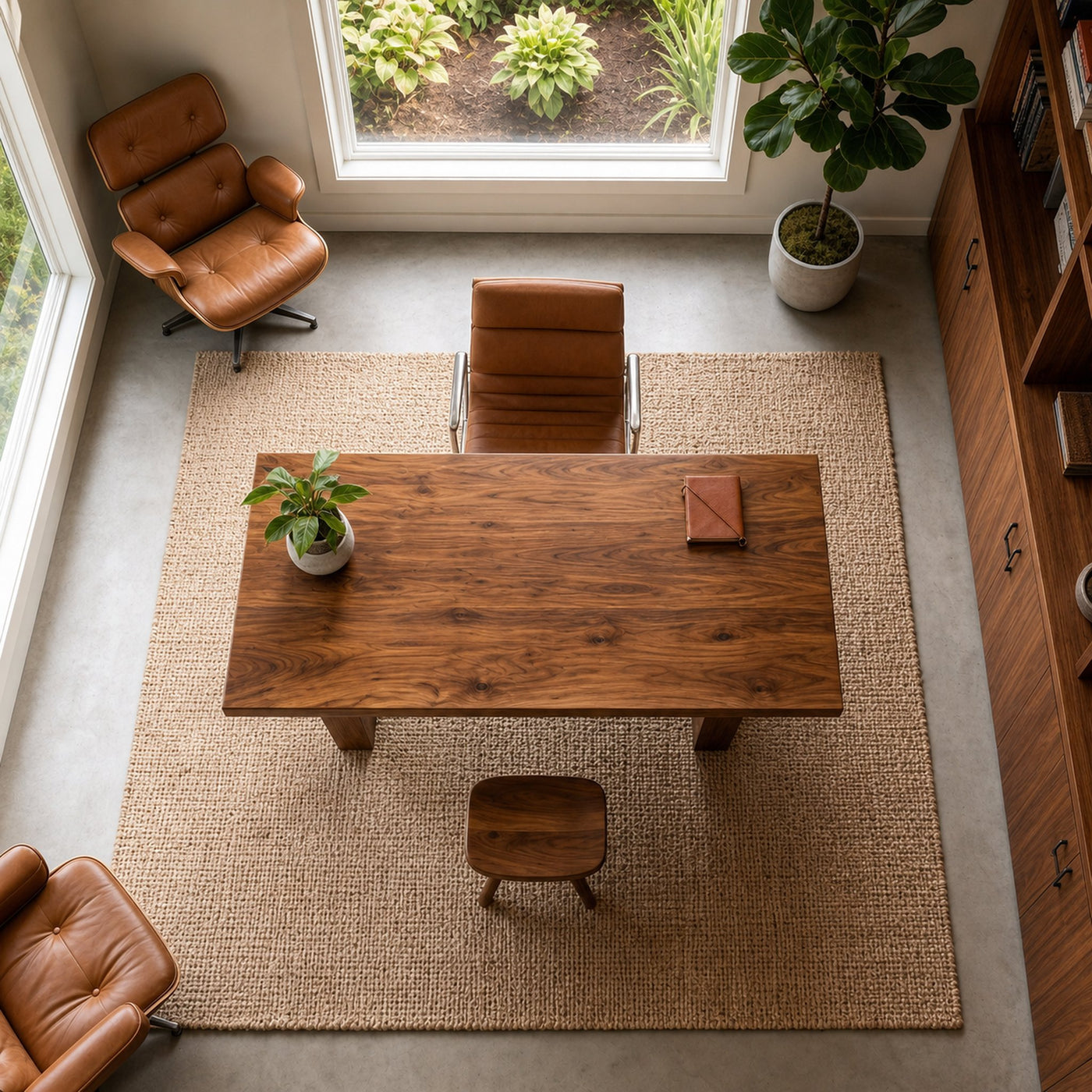Rustic Desk For Home Office And Professional Workspace - product view 2
