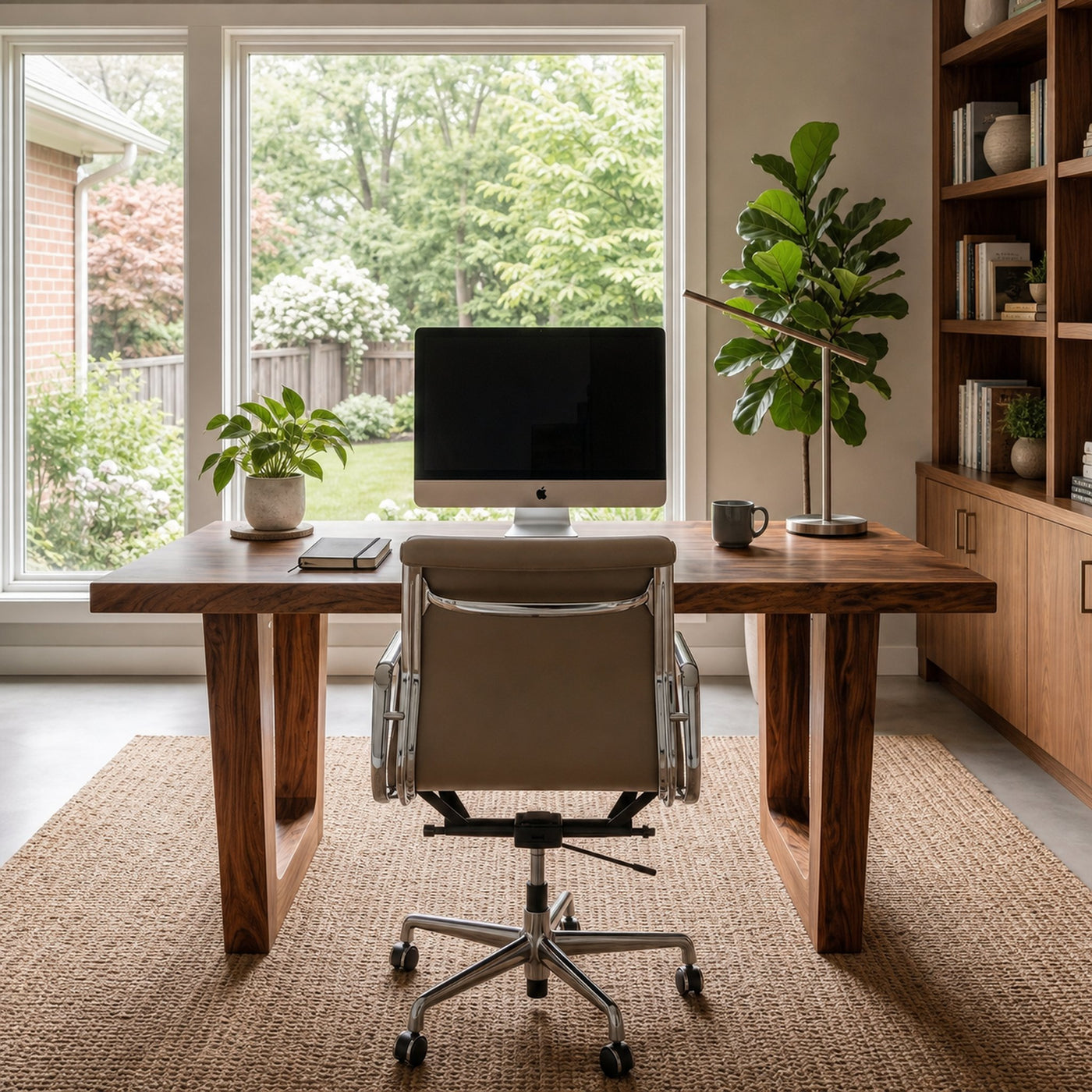 Rustic Desk For Home Office And Professional Workspace - product view 3