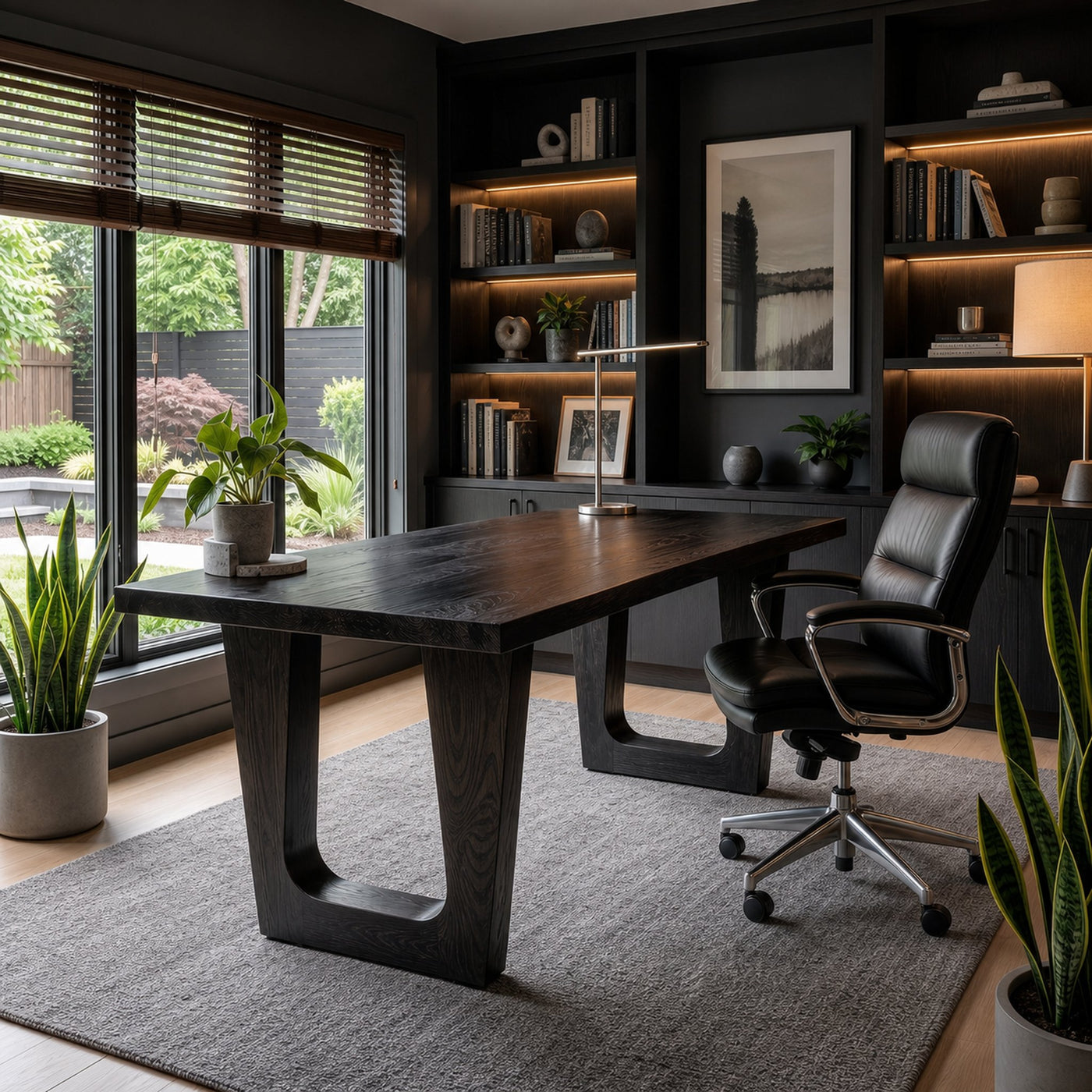 Rustic Desk For Home Office And Professional Workspace - product view 4