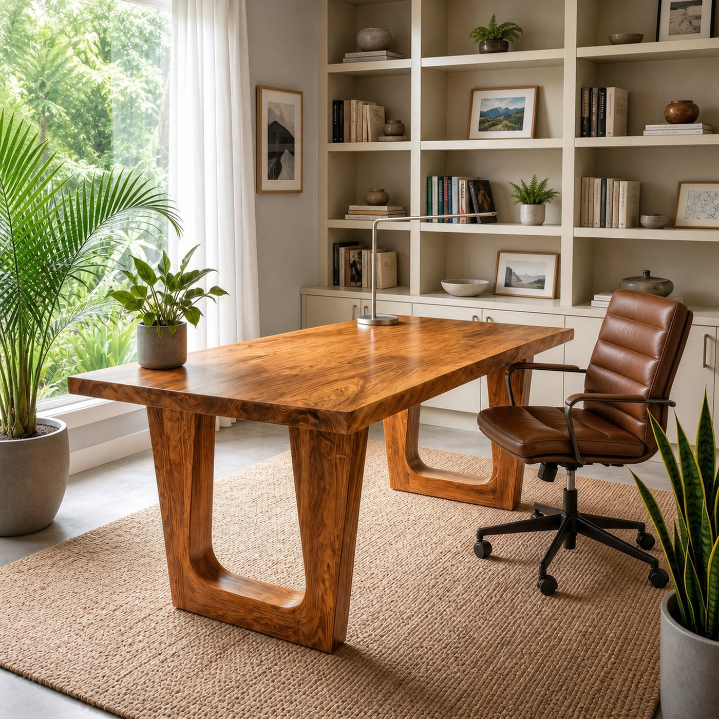 Rustic Desk For Home Office And Professional Workspace - product view 6