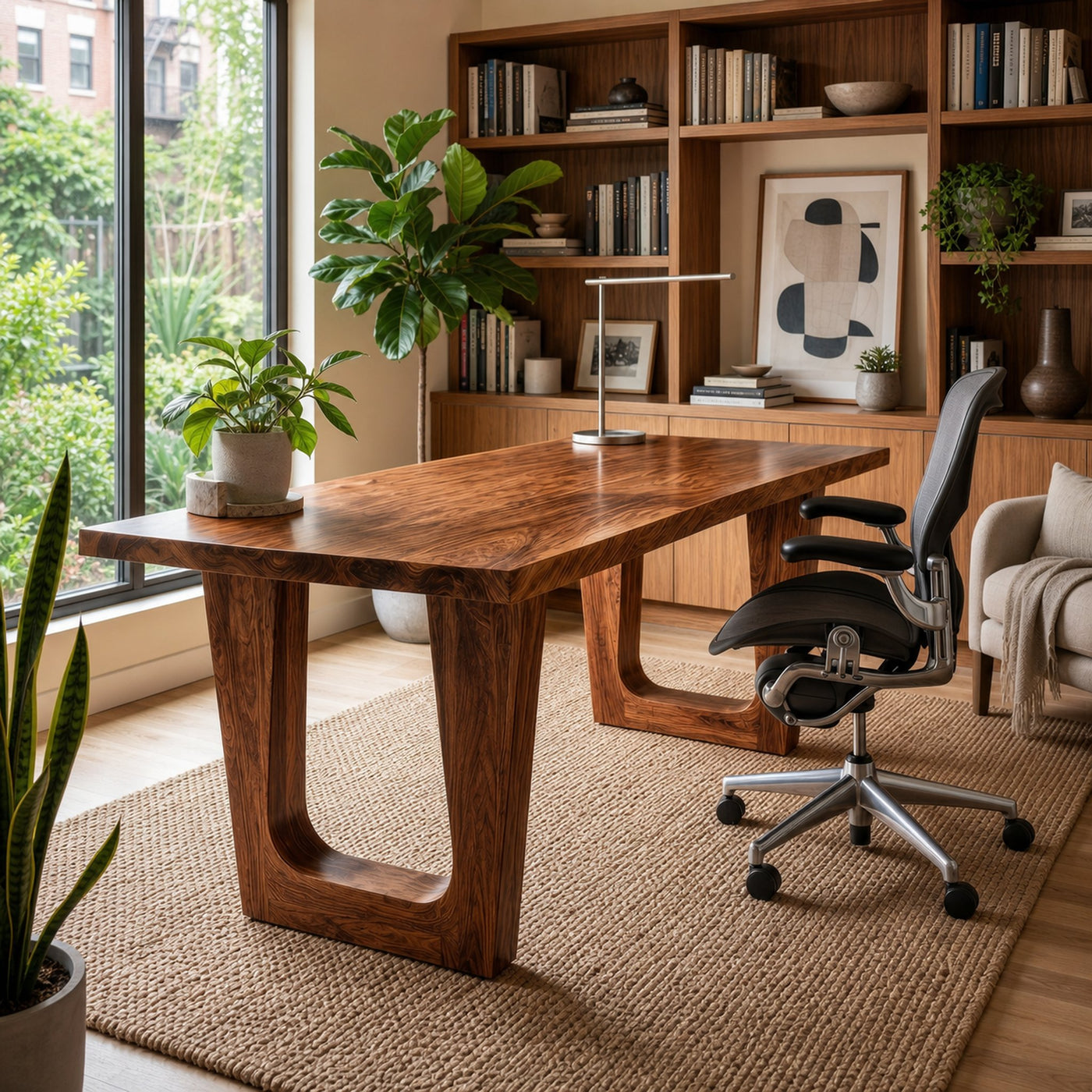 Rustic Desk For Home Office And Professional Workspace - product view 7