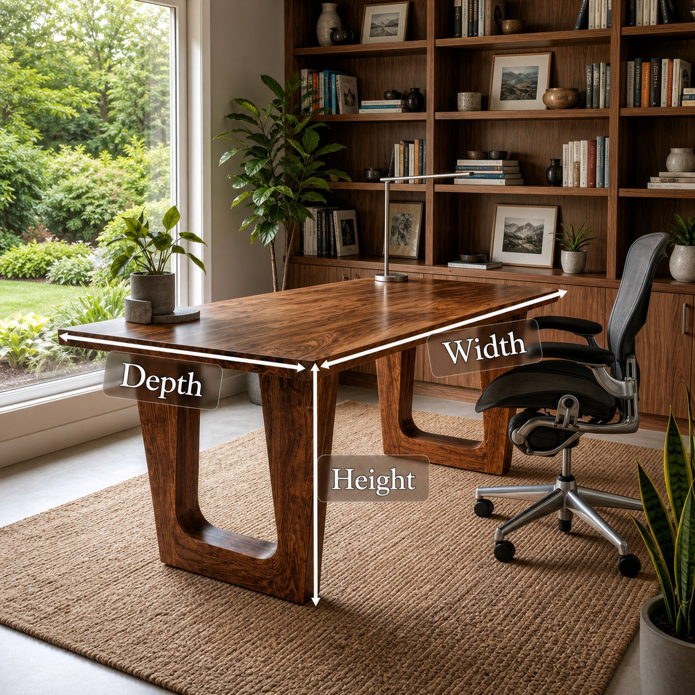 Rustic Desk For Home Office And Professional Workspace - product view 8