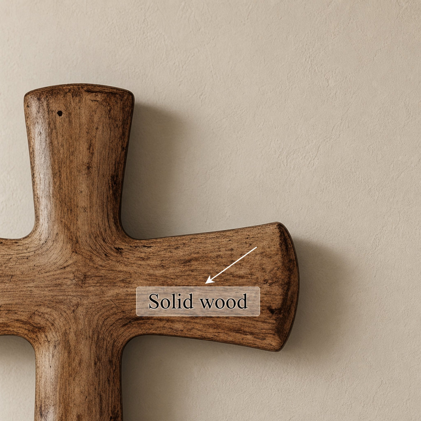 Rustic Handcrafted Wall Cross Living Room And Home Office - product view 4
