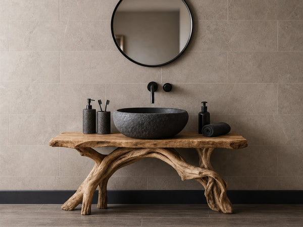 Bough Sunfield Live Edge Bathroom Vanity with Branch Legs