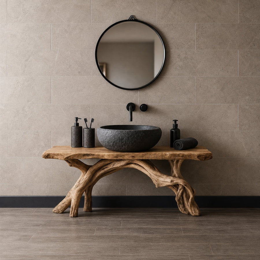 Rustic Handmade Stand Washroom