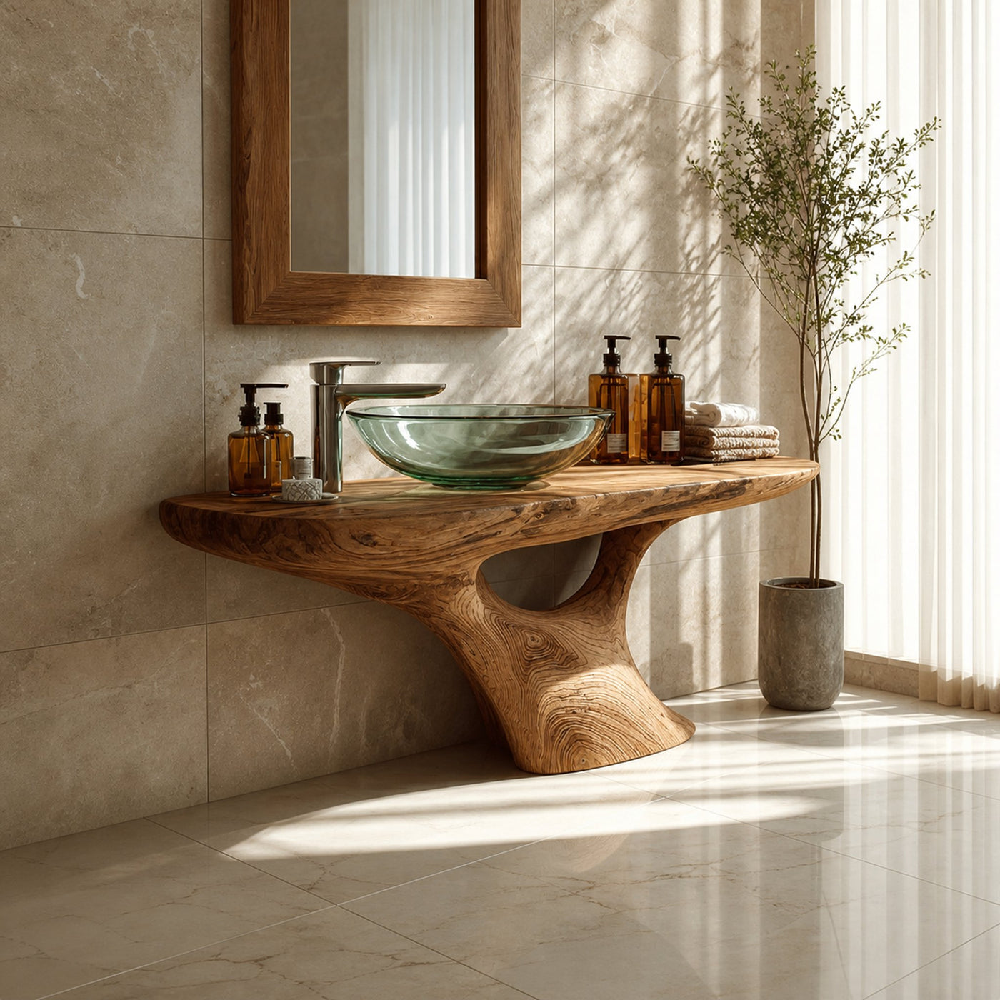 Rustic Handmade Washstand Bathroom