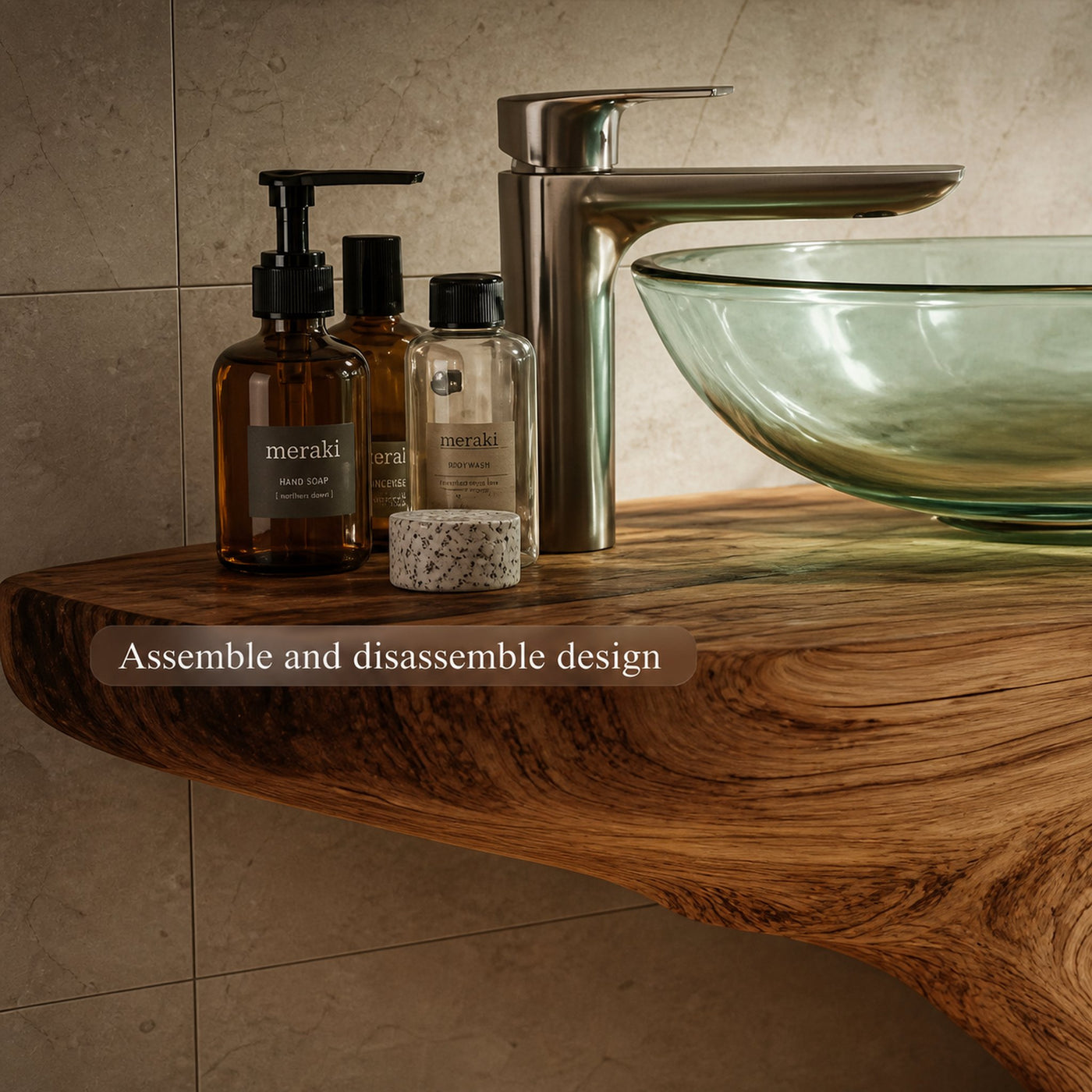 Rustic Handmade Washstand Bathroom - product view 4