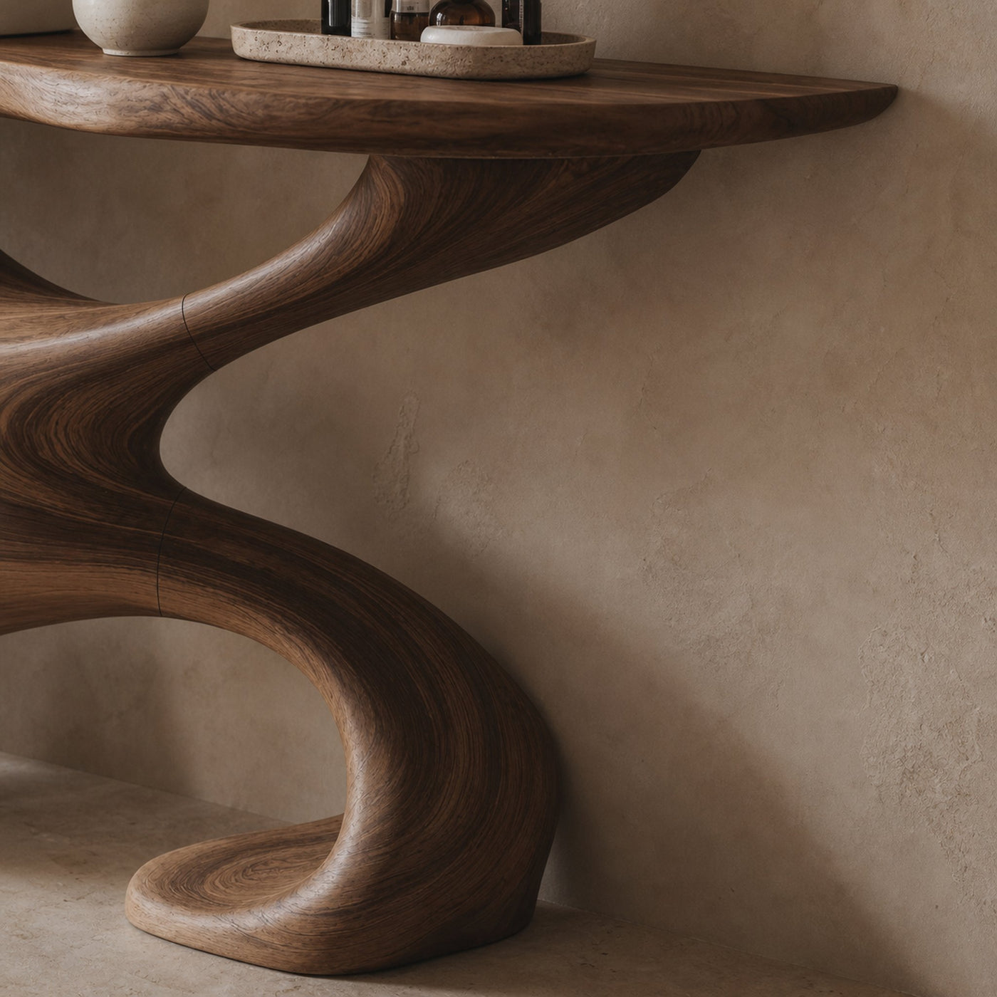 Rustic Live Edge Vanity For Earthy Bathroom Interiors - product view 4