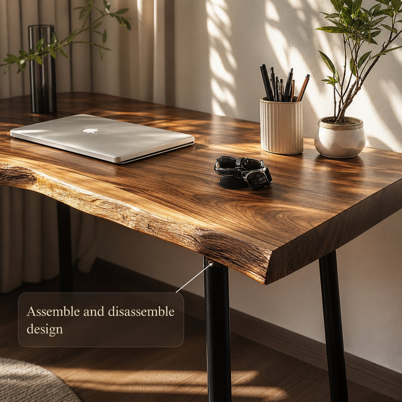 Rustic Modern Desk Bedroom And Study Room - product view 4