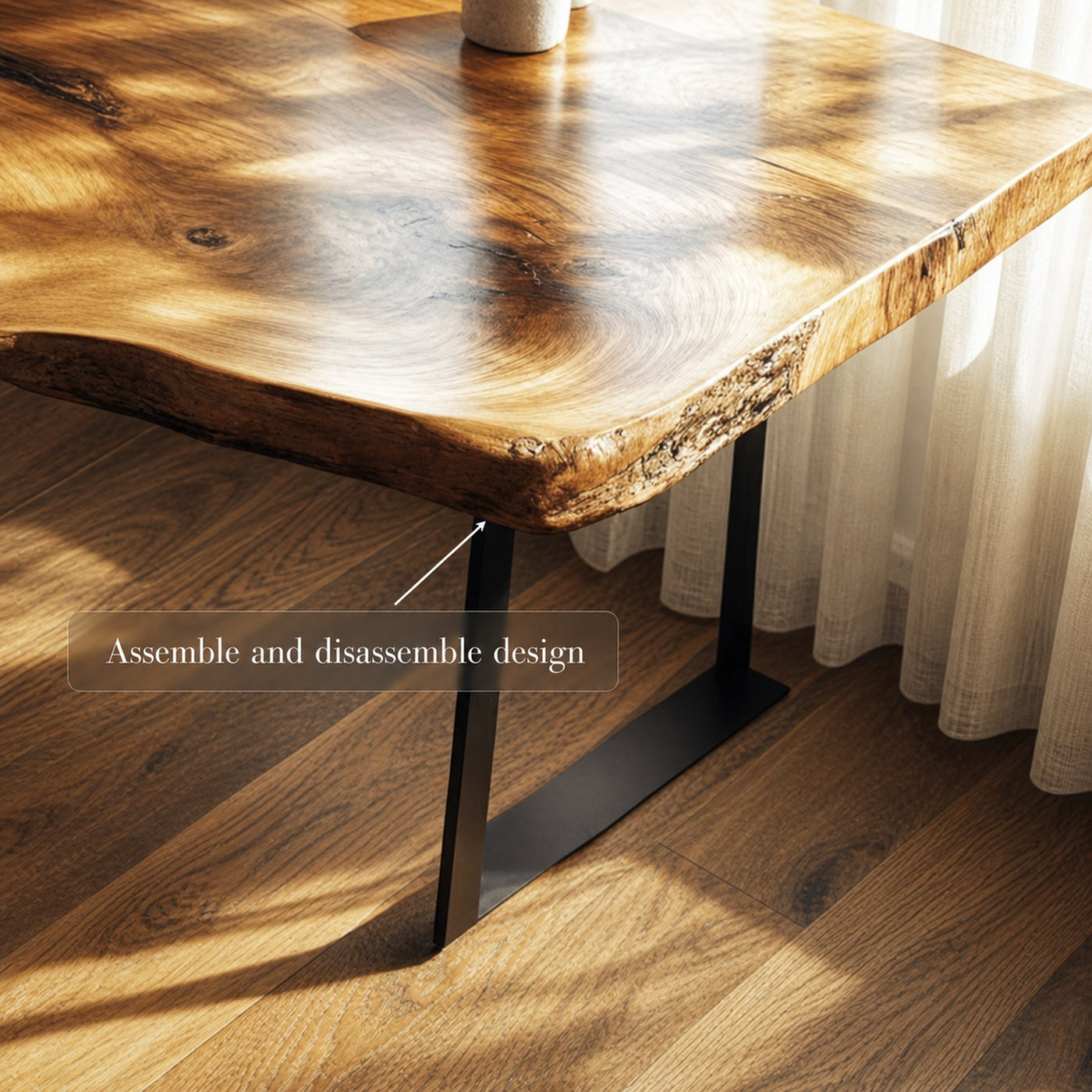 Rustic Modern Office Desk Bedroom And Office Room - product view 5
