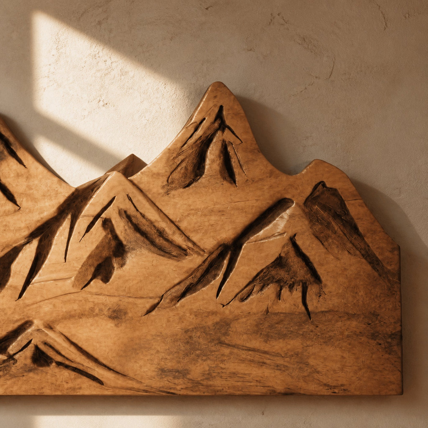 Rustic Mountain Wall Art For Living Room Or Lodge - product view 4