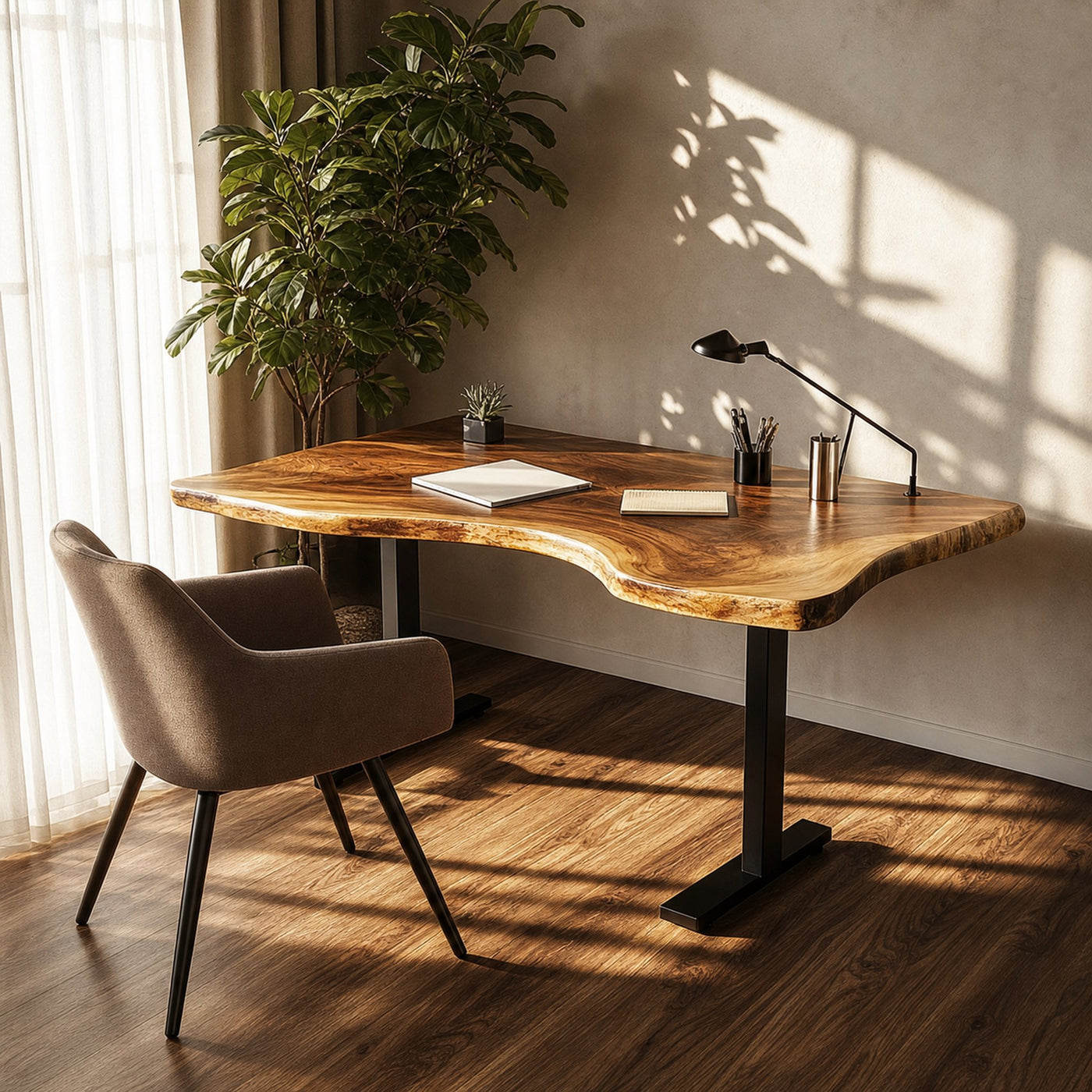 Rustic Office Desk Reading Room And Studio Room