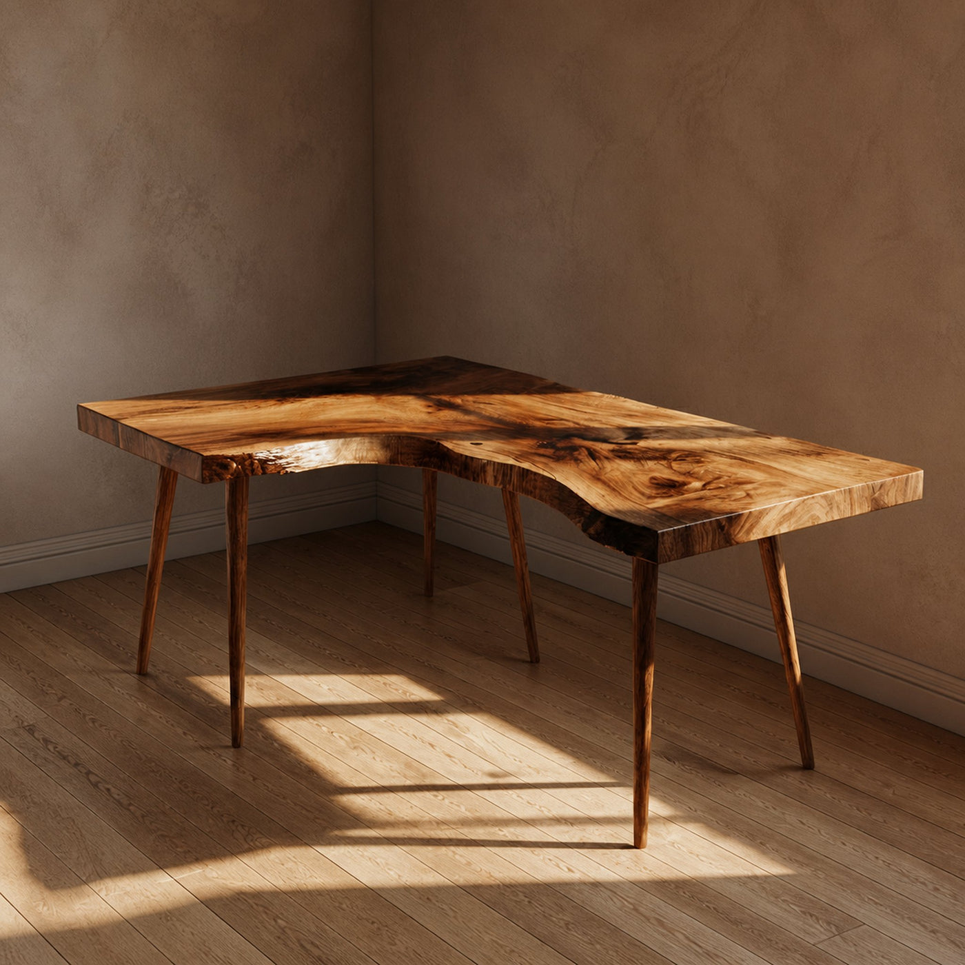 Rustic Organic Corner Office Desk Studio And Reading Room