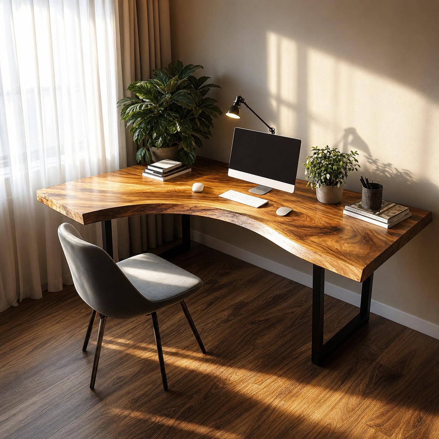 Rustic Organic Office Desk Bedroom And Studio Room