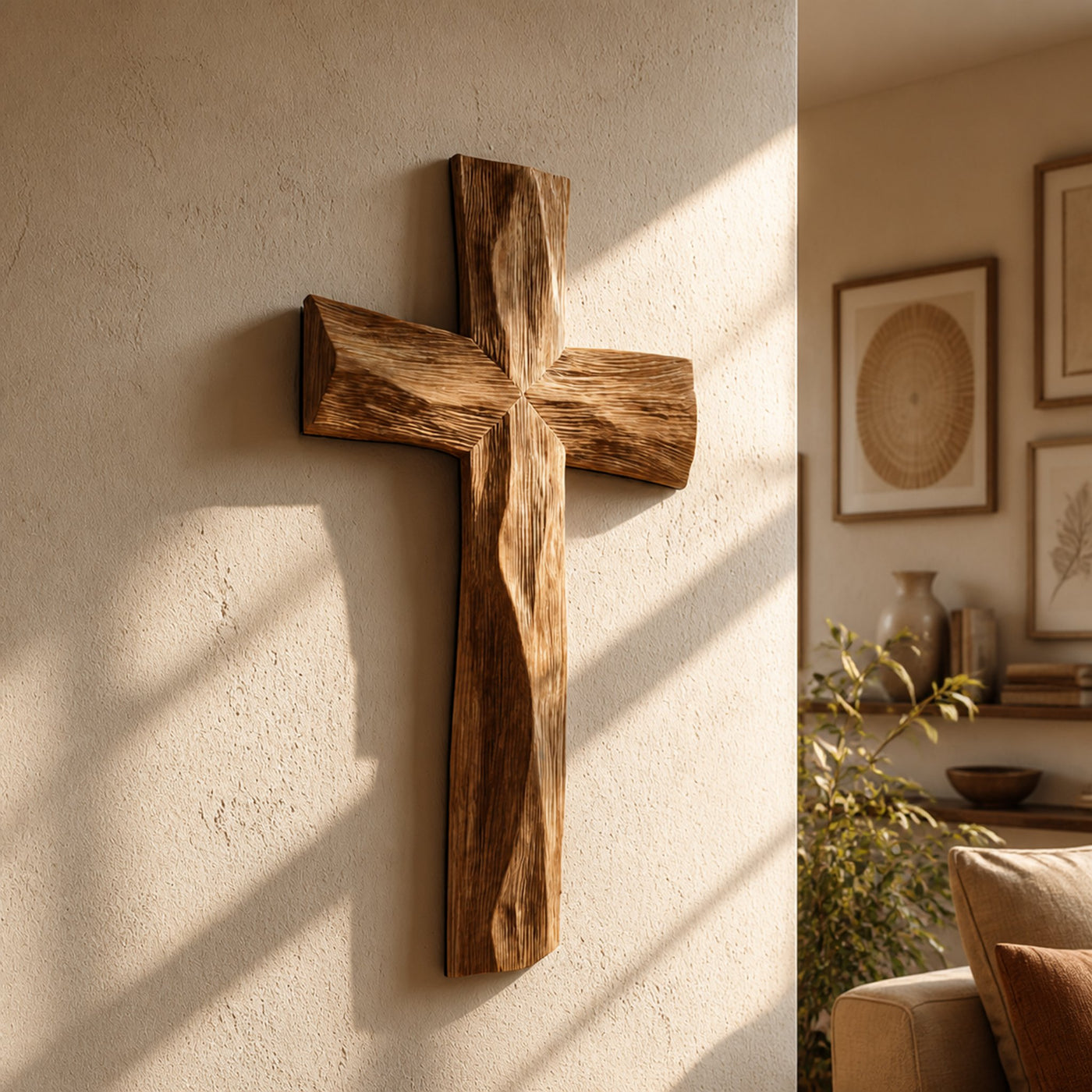 Rustic Religious Wall Cross Bedroom Or Living Room
