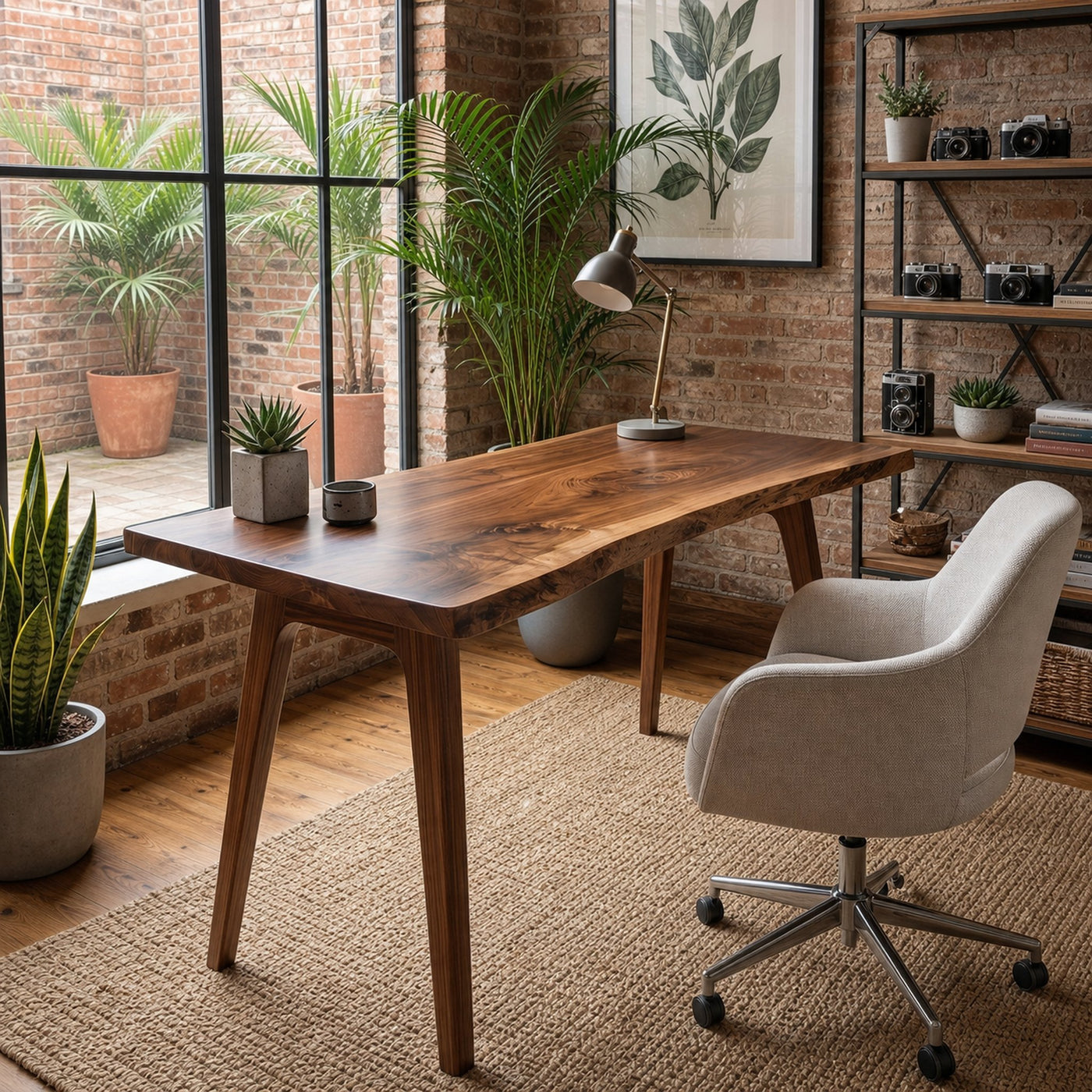 Rustic Solid Wood Desk For Home Office And Study Room - product view 7
