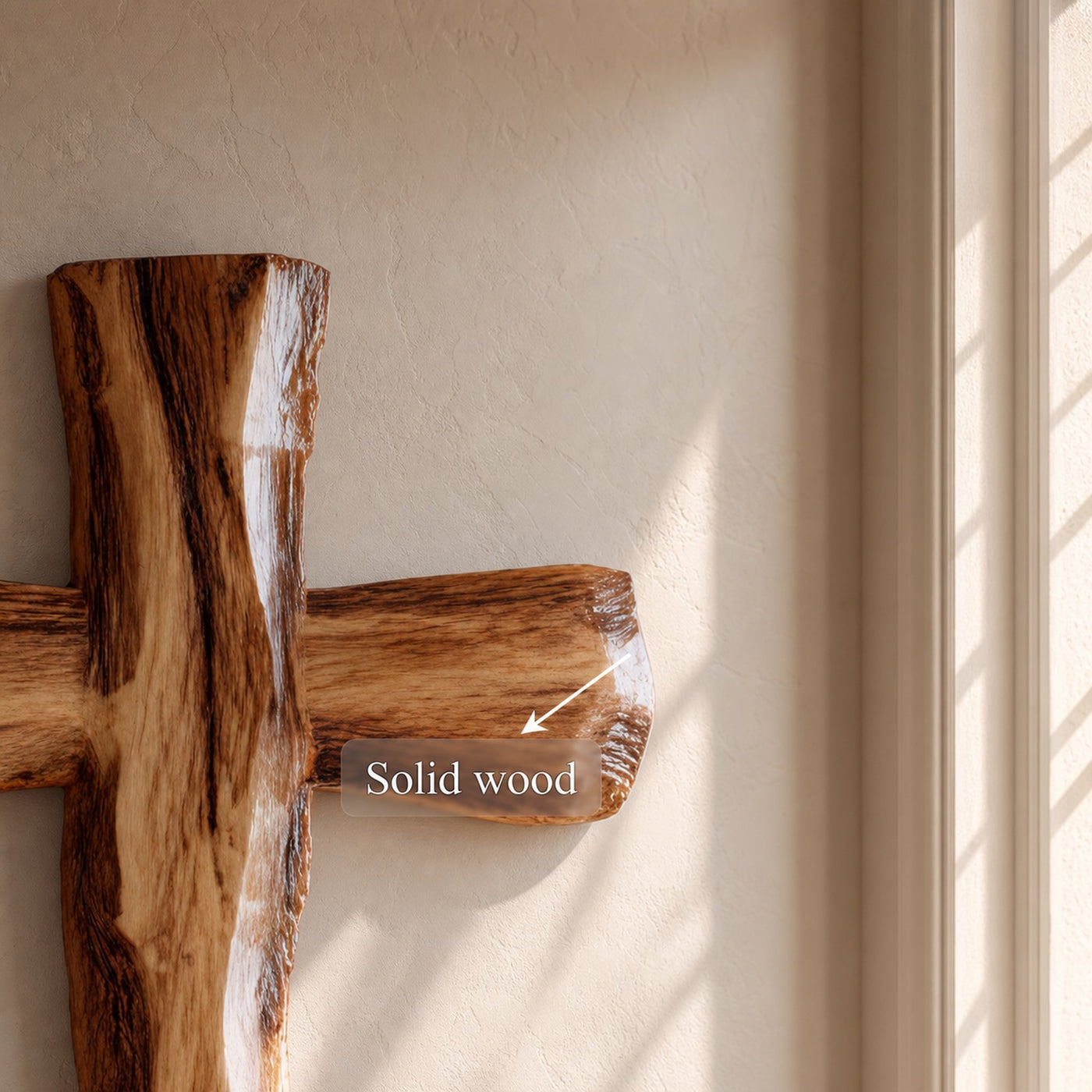 Rustic Spiritual Wall Cross Bedroom And Reading Room - product view 3