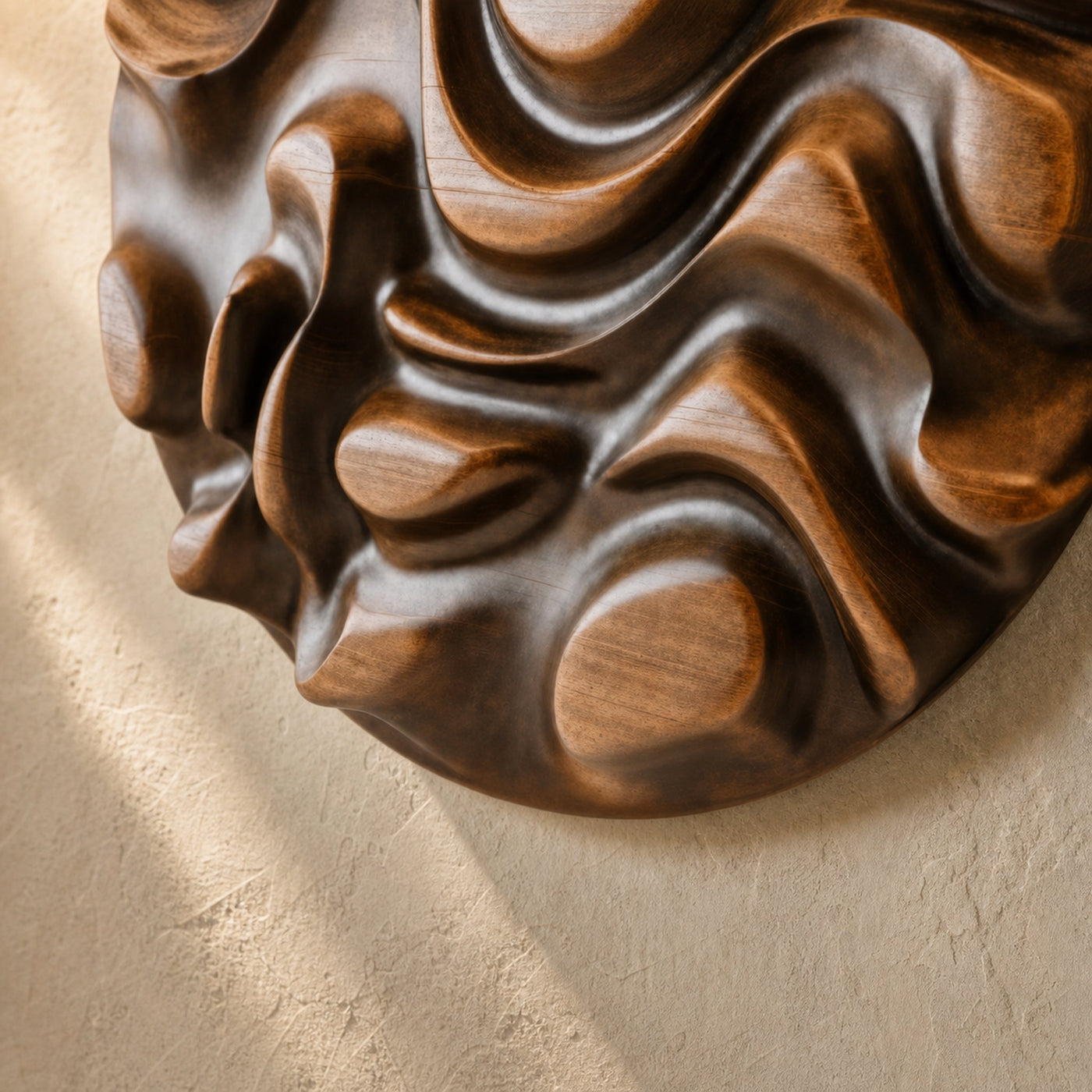 Rustic Style Handcrafted Wooden Wall Sculpture Art For Living Room And Bedroom Decor - product view 2