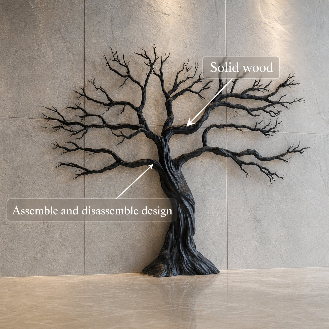 Rustic Tree Wall Art For Living Room And Interior Wall - product view 3