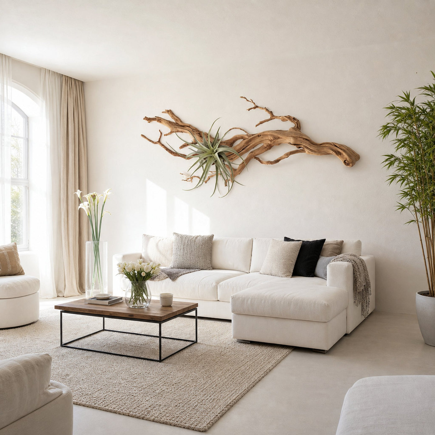 Rustic Tree Wall Decor For Living Room And Interior Space - product view 2