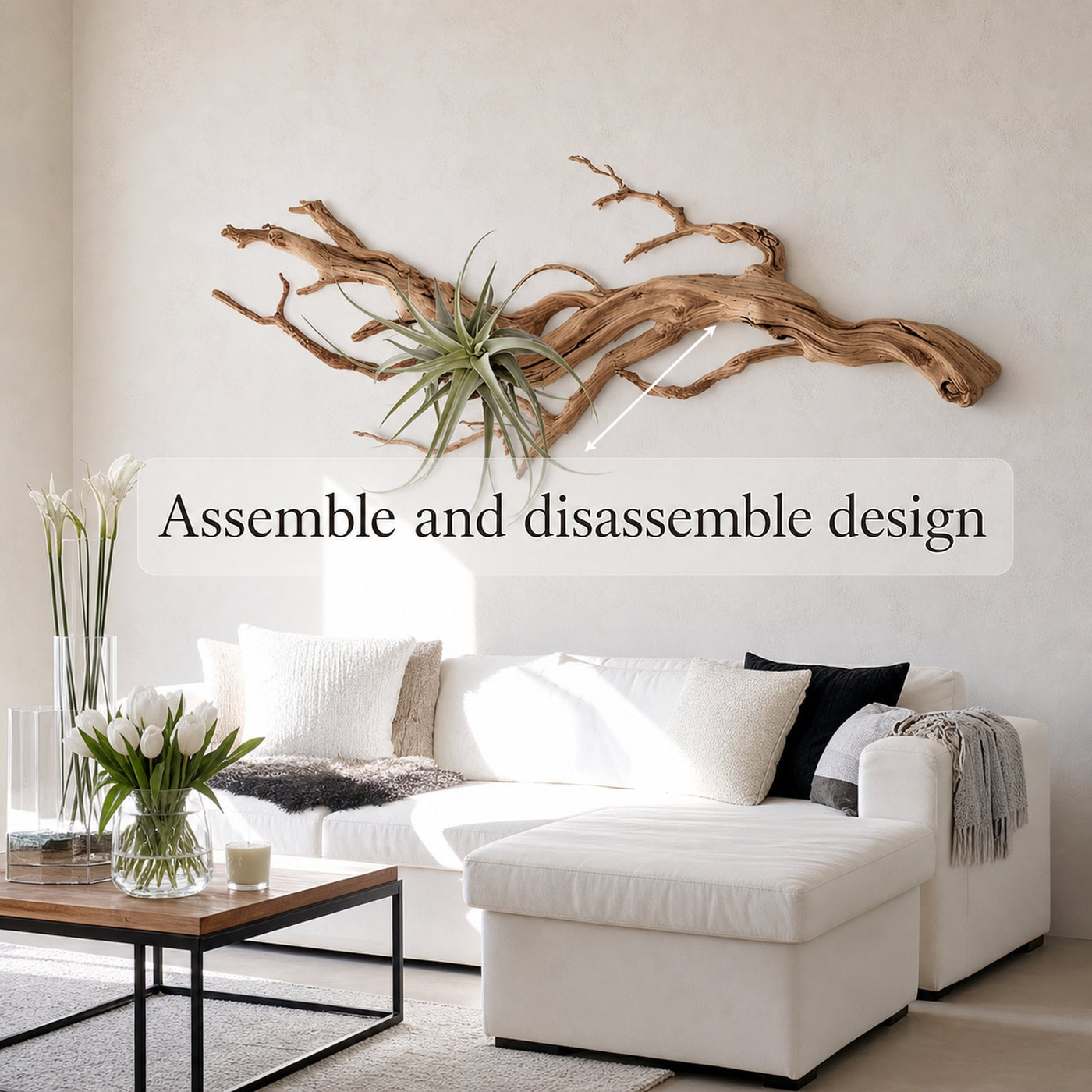 Rustic Tree Wall Decor For Living Room And Interior Space - product view 4