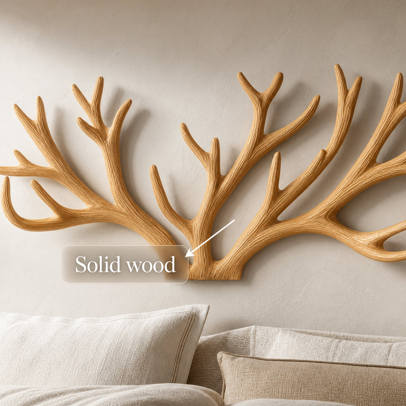 Rustic Tree Wall Panel For Bedroom And Headboard Space - product view 3