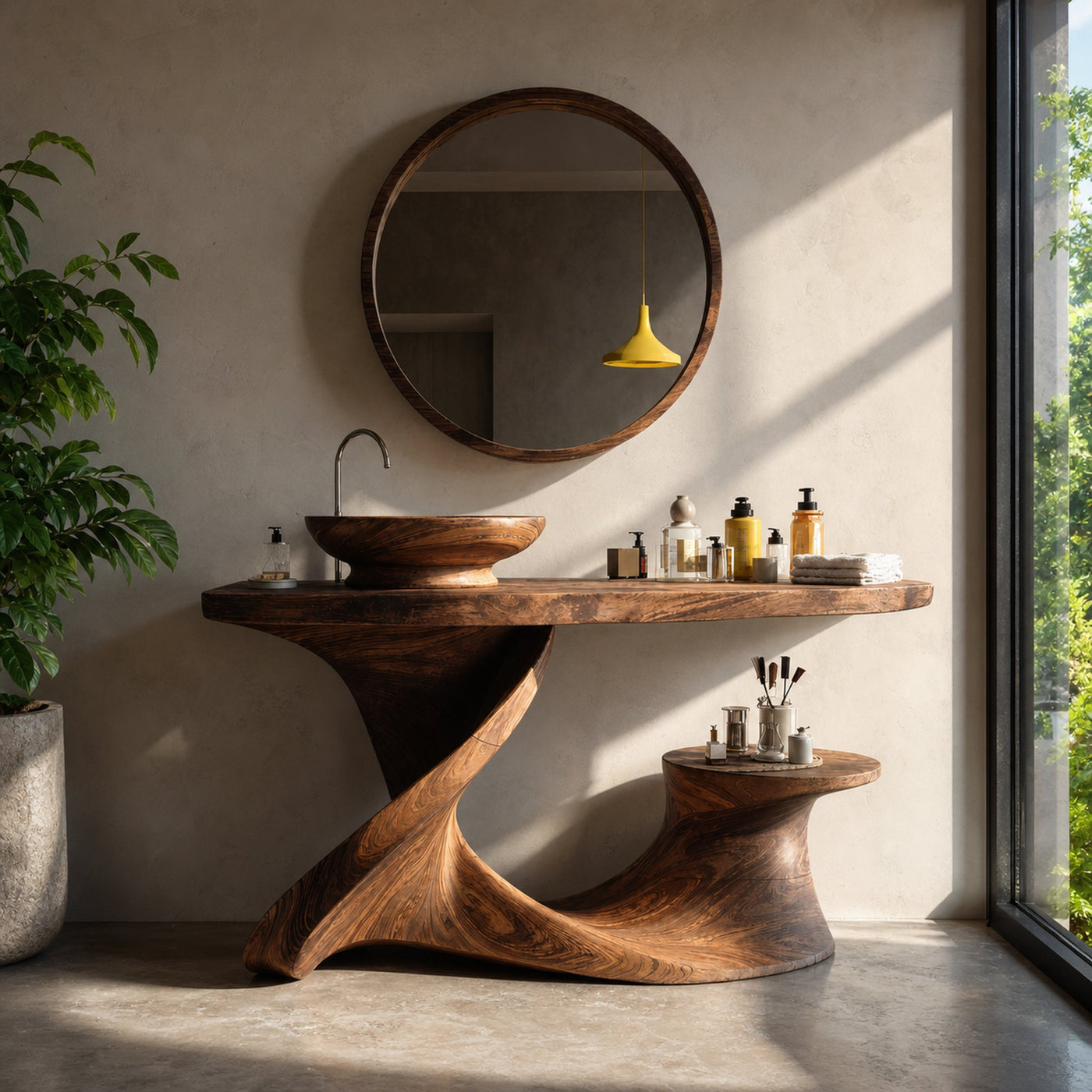 Rustic Vanity For Cozy Bathroom Interior Design - product view 2