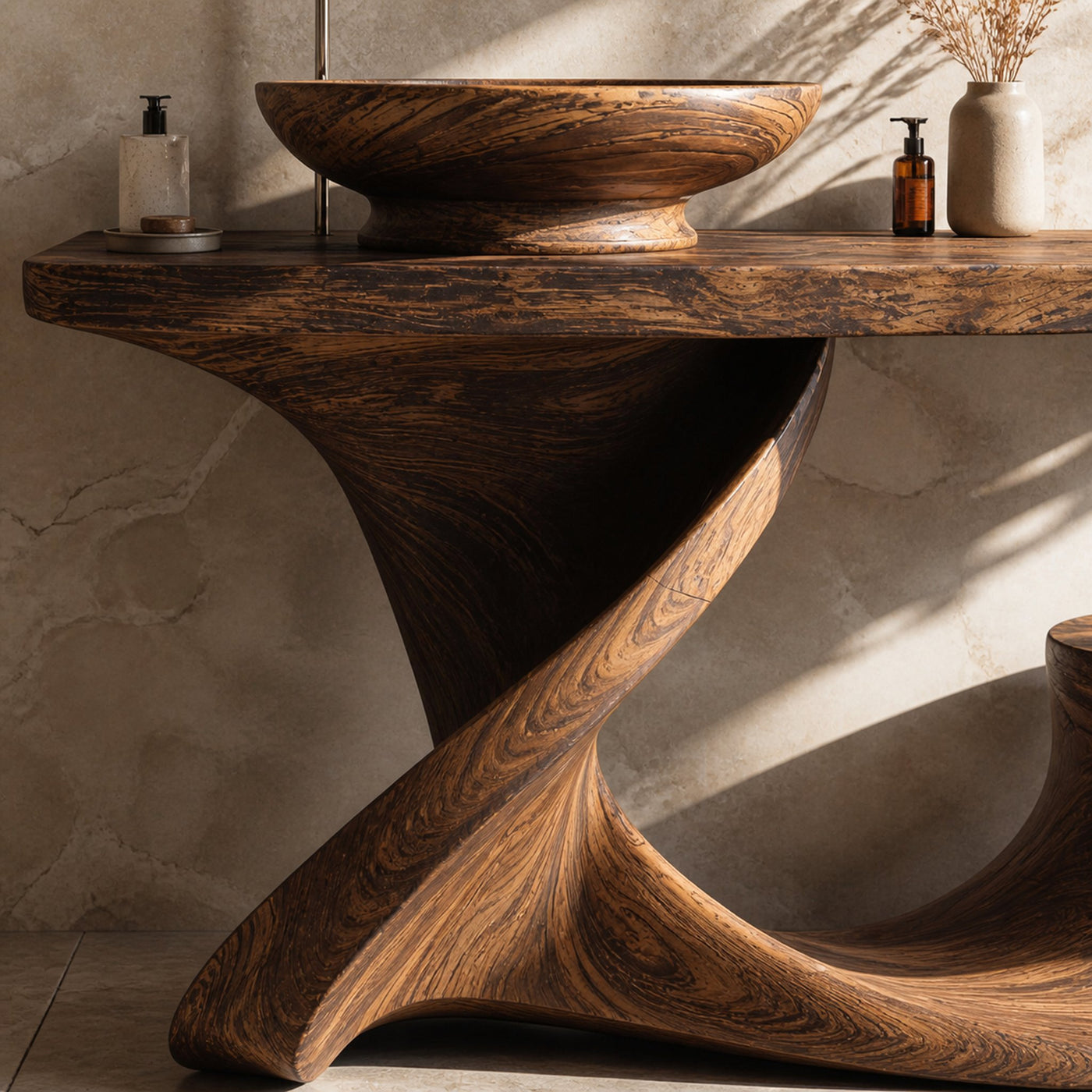Rustic Vanity For Cozy Bathroom Interior Design - product view 4