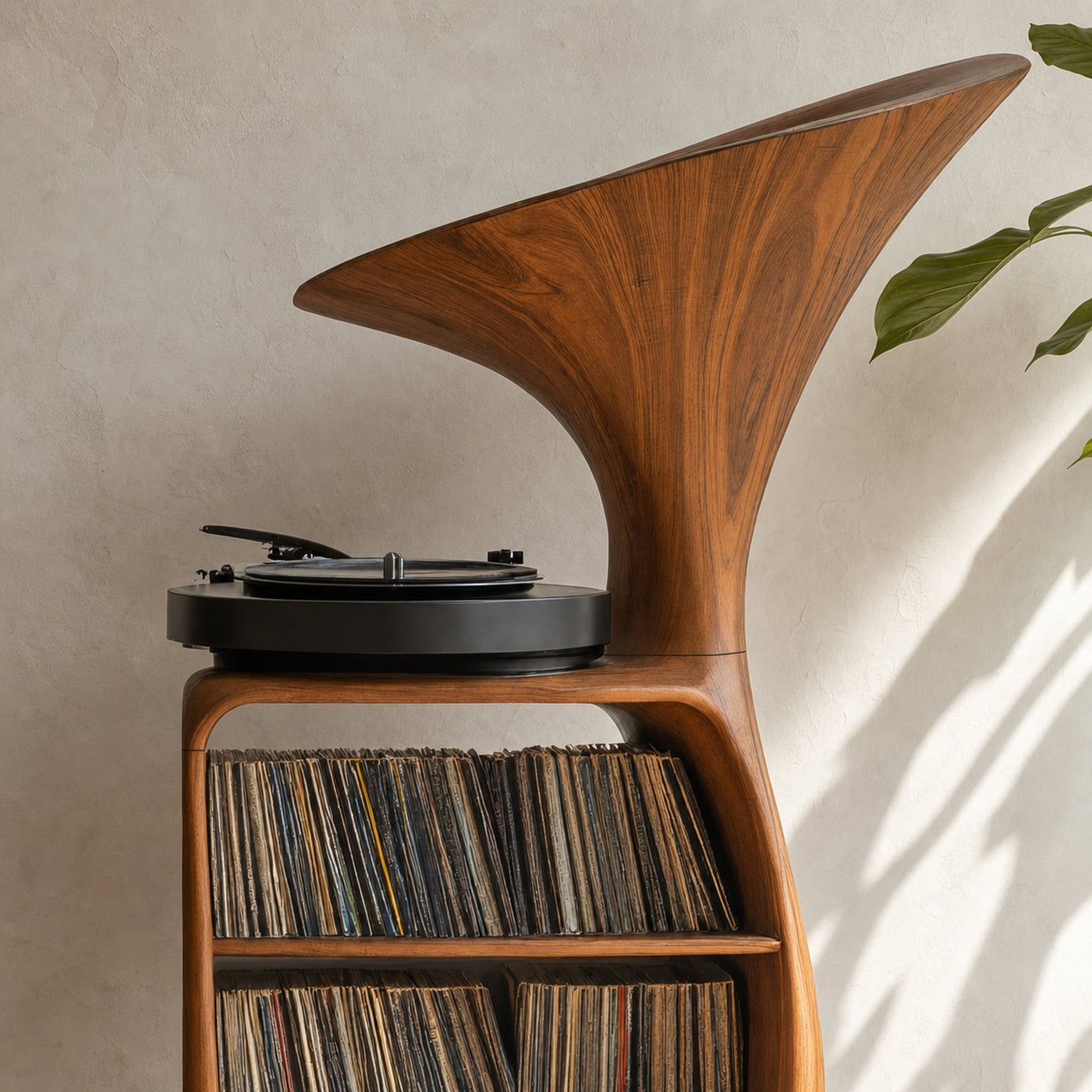 Rustic Vinyl Record Cabinet For Furniture Decor - product view 3