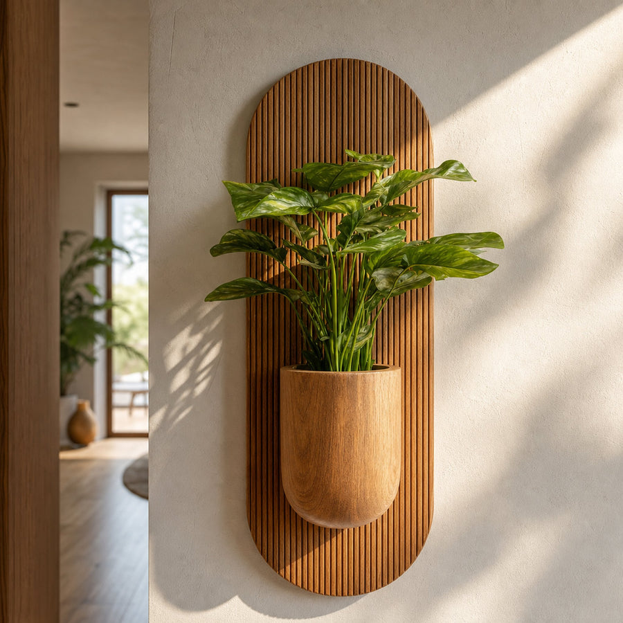 Rustic Wall Planter Living Room And Entryway