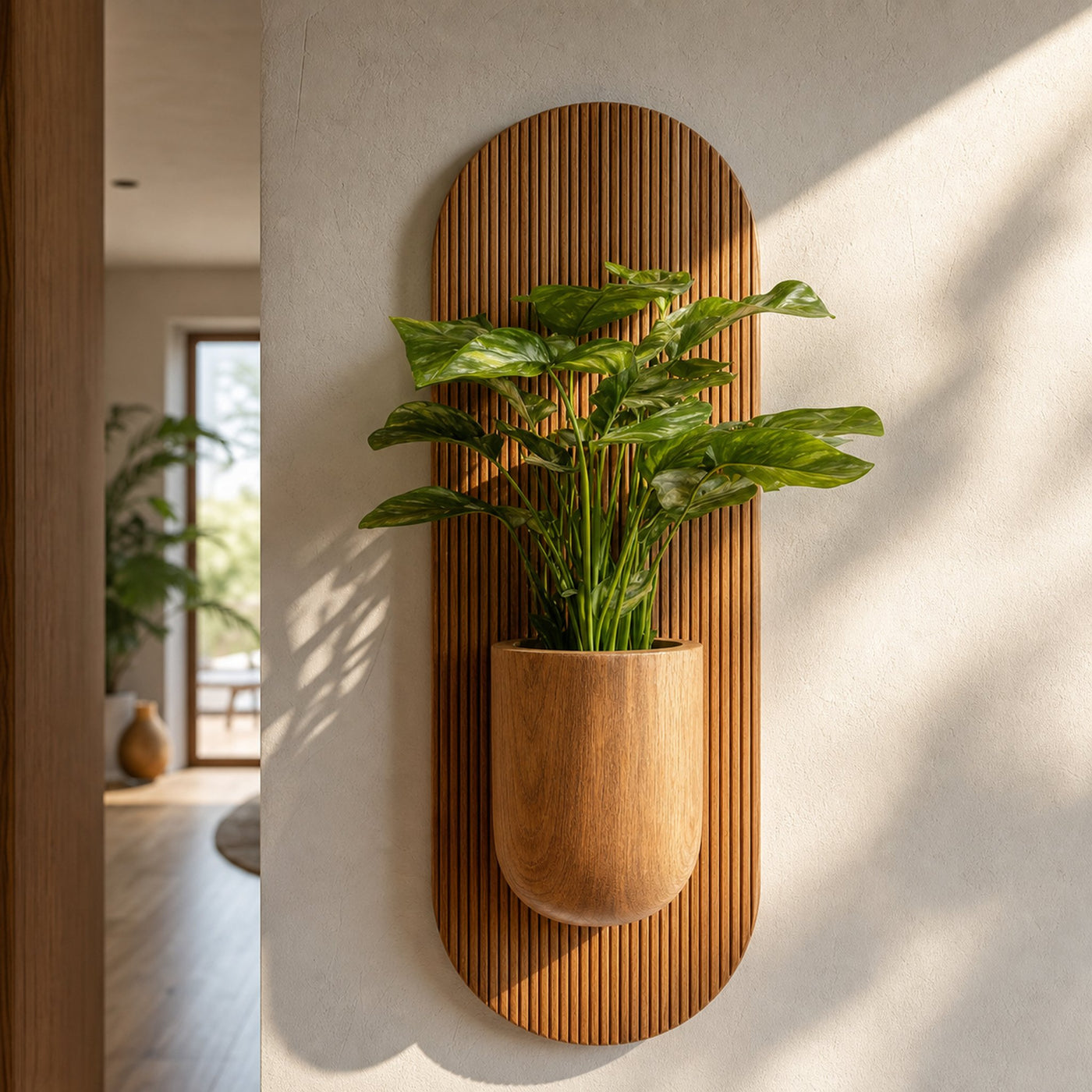 Rustic Wall Planter Living Room And Entryway