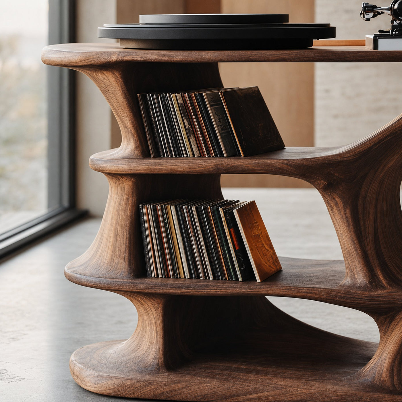 Rustic Wood Media Console For Livingroom Storage - product view 3