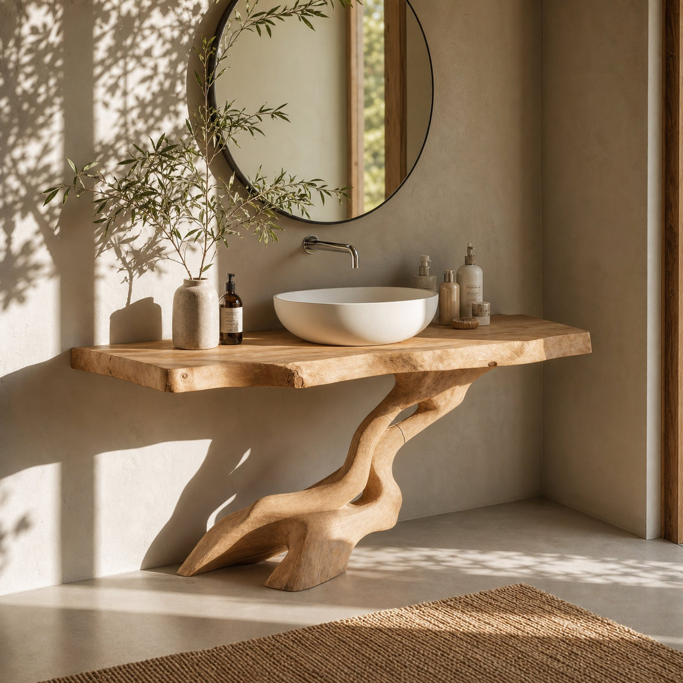Rustic Wood Vanity For Country Bathroom Furniture