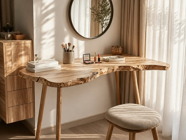 Scandinavian Natural Makeup Table Bedroom And Beauty Room