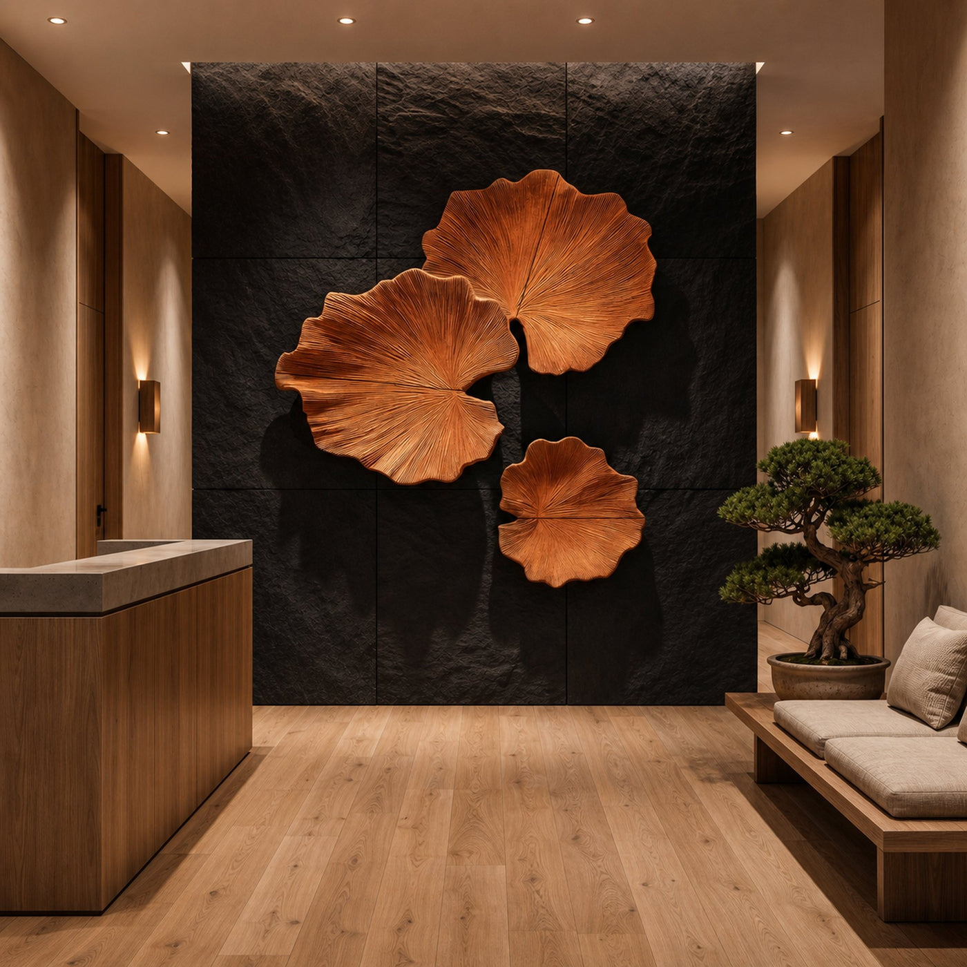 Sculptural Leaf Wall Decor For Living Room And Bedroom - product view 7