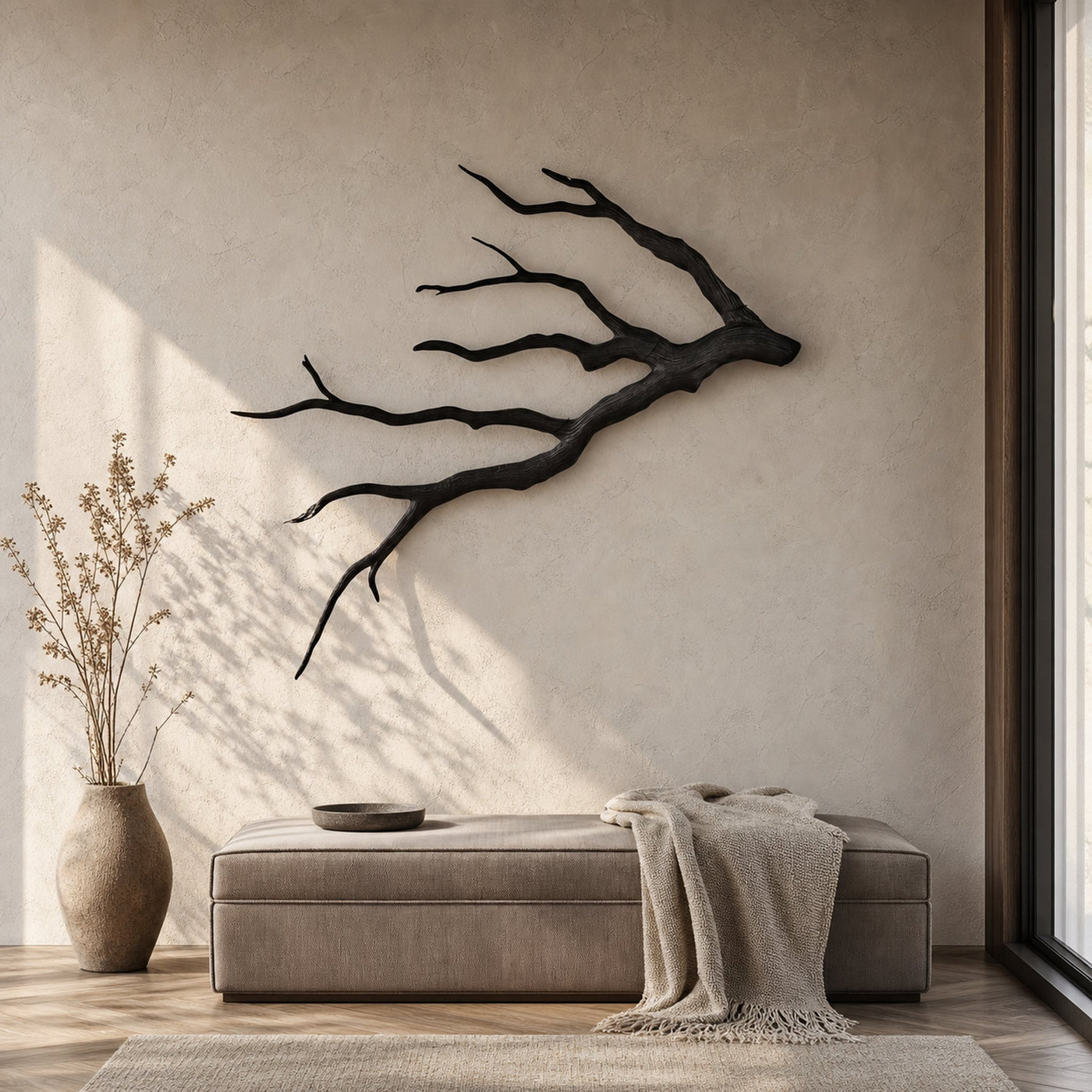Sculptural Tree Branch Wall Decor Nature Inspired Design For Living Room