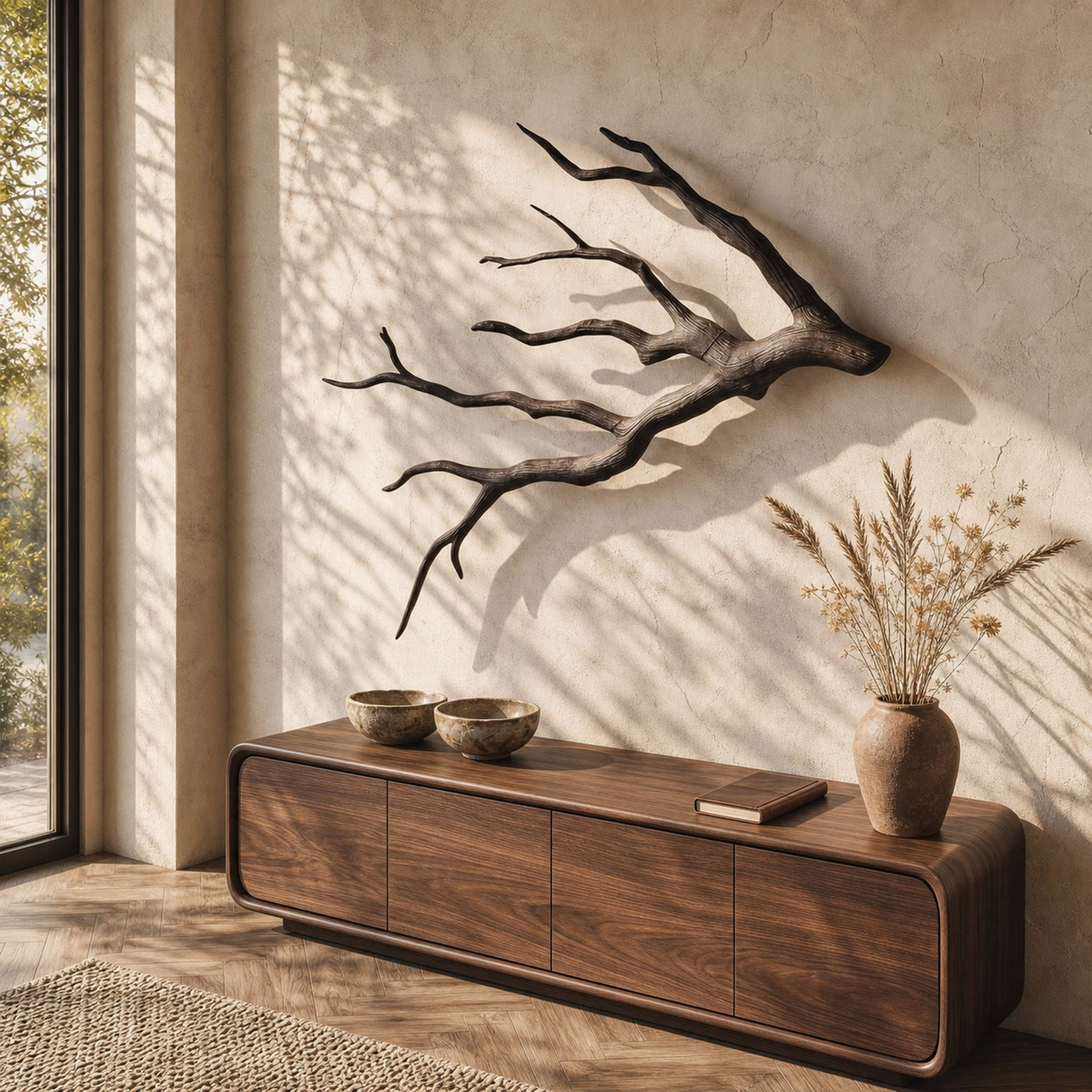 Sculptural Tree Branch Wall Decor Nature Inspired Design For Living Room - product view 3