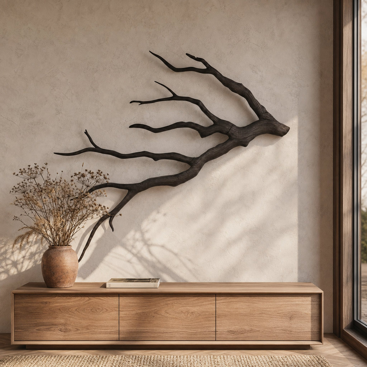 Sculptural Tree Branch Wall Decor Nature Inspired Design For Living Room - product view 4