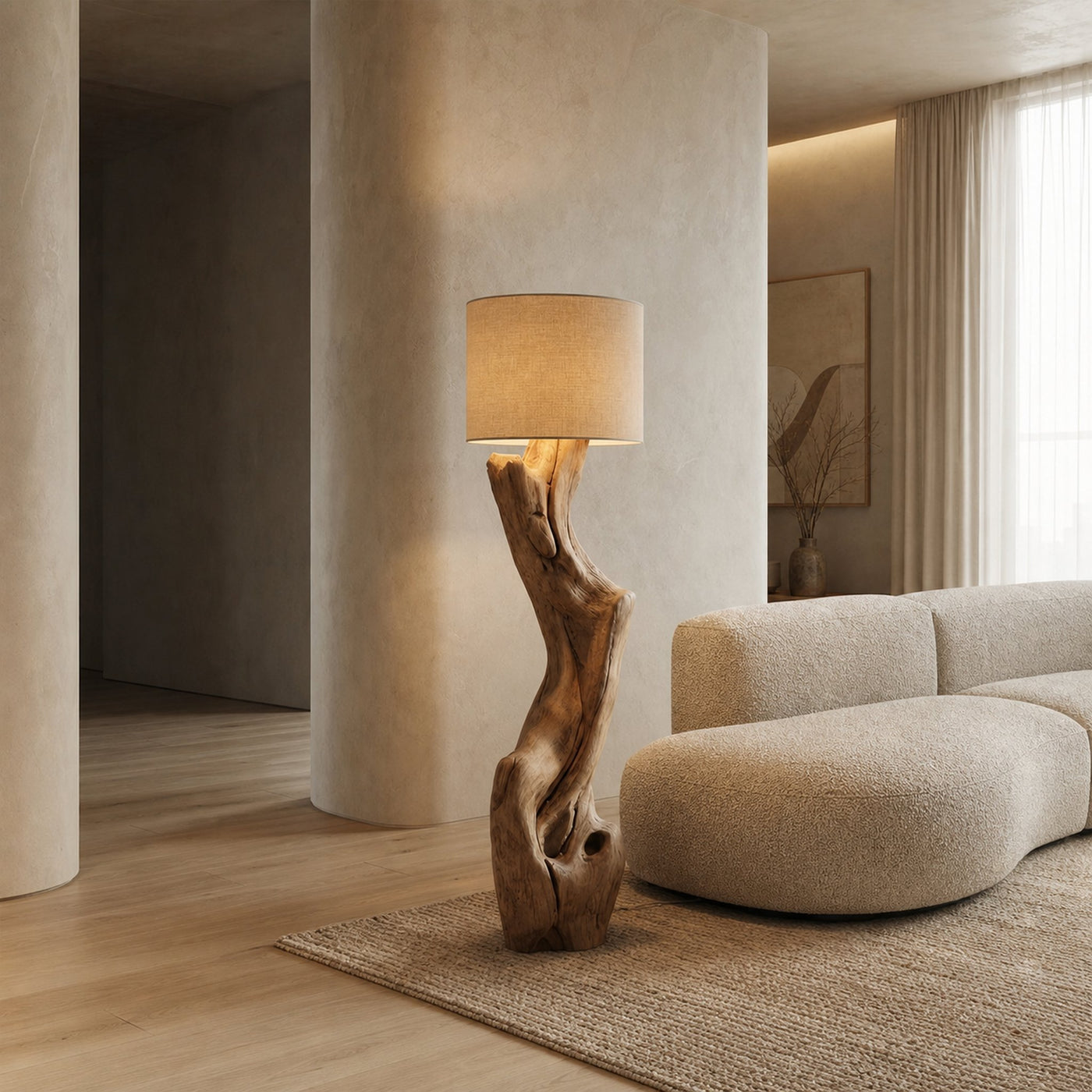 Sculptural Tree Floor Lamp For Living Room And Corner - product view 2